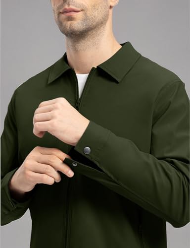 TBMPOY Men's Lightweight Jackets Casual Windbreaker Stylish Light Fall Spring Golf Work Dress Business