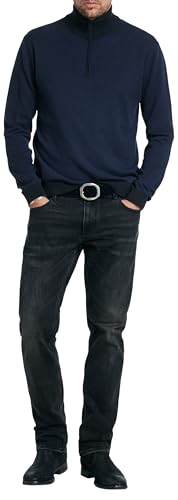 John Varvatos Men's Grand Birdseye Half Zip