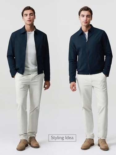 Pure BCI Cotton Lightweight Sweater for Men Crewneck T-Shirts Casual Long Sleeve Knit Pullover Fall Spring