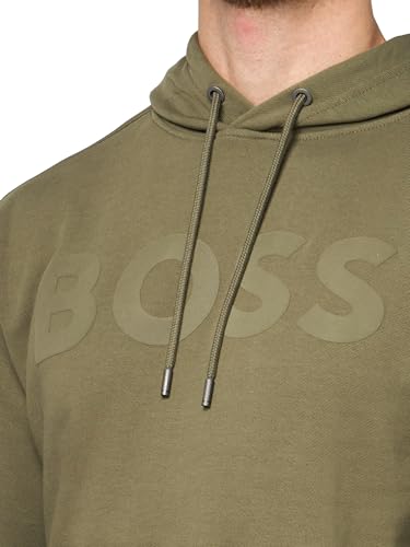 BOSS Men's Big Logo Cotton Hooded Sweatshirt