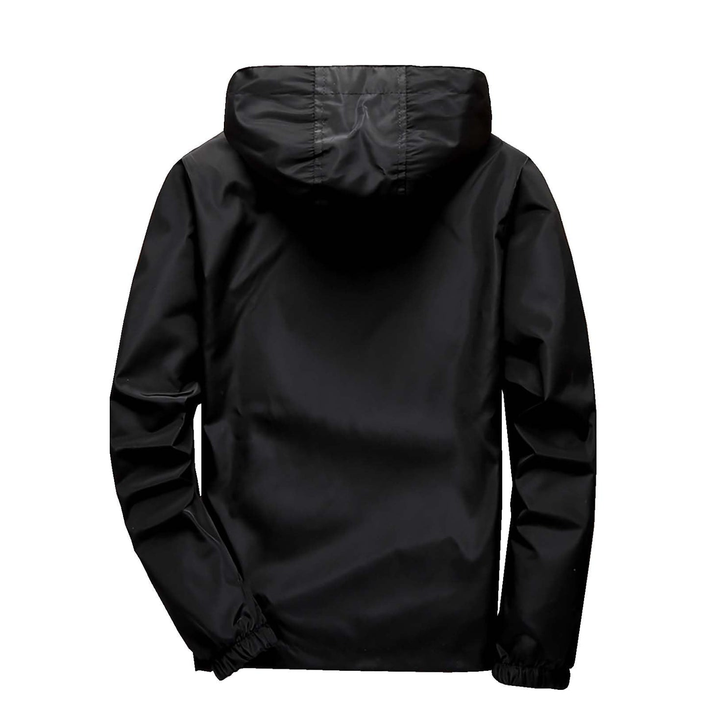 Mens Windbreaker Jackets Lightweight Hooded Zippered Jackets for Men Hiking Cycling Sportswear