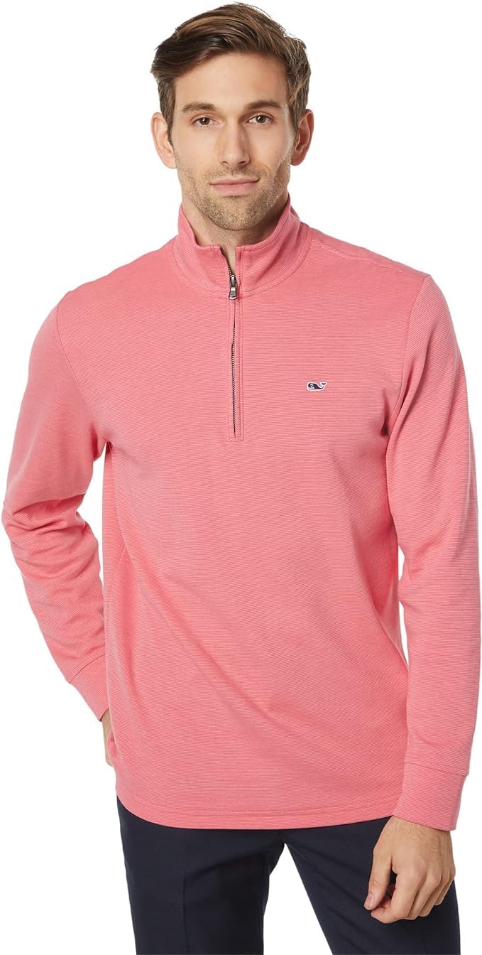 vineyard vines Men's Saltwater Quarter-Zip Pullover Sweater
