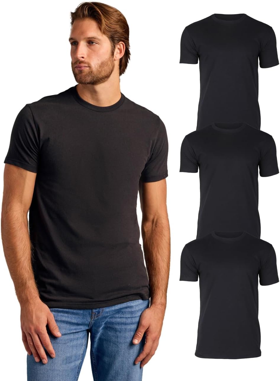 True Classic Mens T-Shirts – Short Sleeve Crew Neck T Shirts for Man, Cotton Blend Plain Novelty Men's T-Shirts