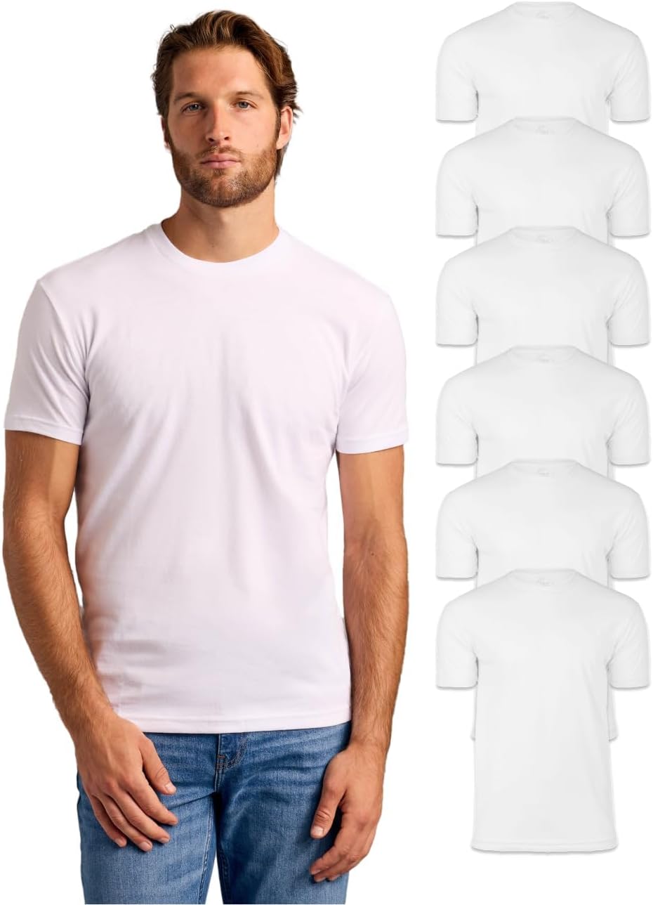 True Classic Mens T-Shirts – Short Sleeve Crew Neck T Shirts for Man, Cotton Blend Plain Novelty Men's T-Shirts
