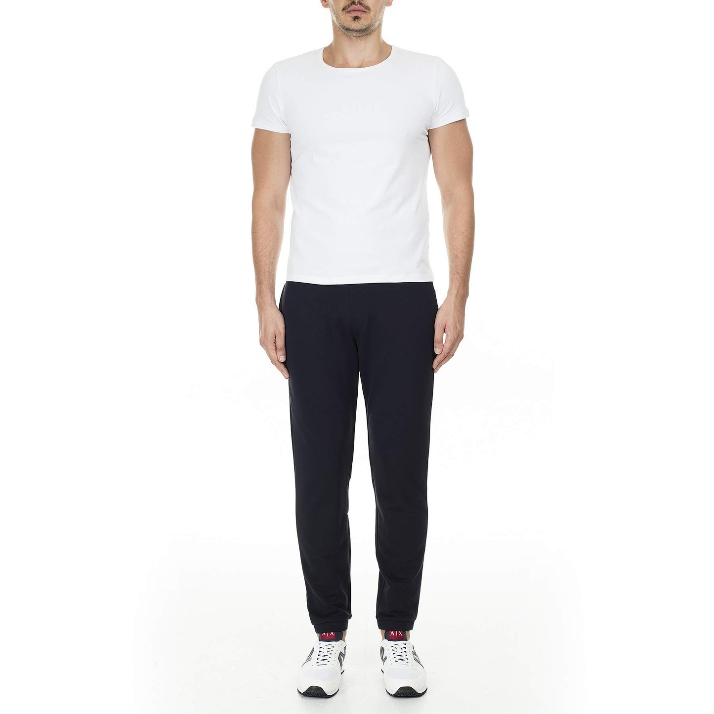 Armani Exchange Men's Drawstring Jogger with Logo Zip Pocket
