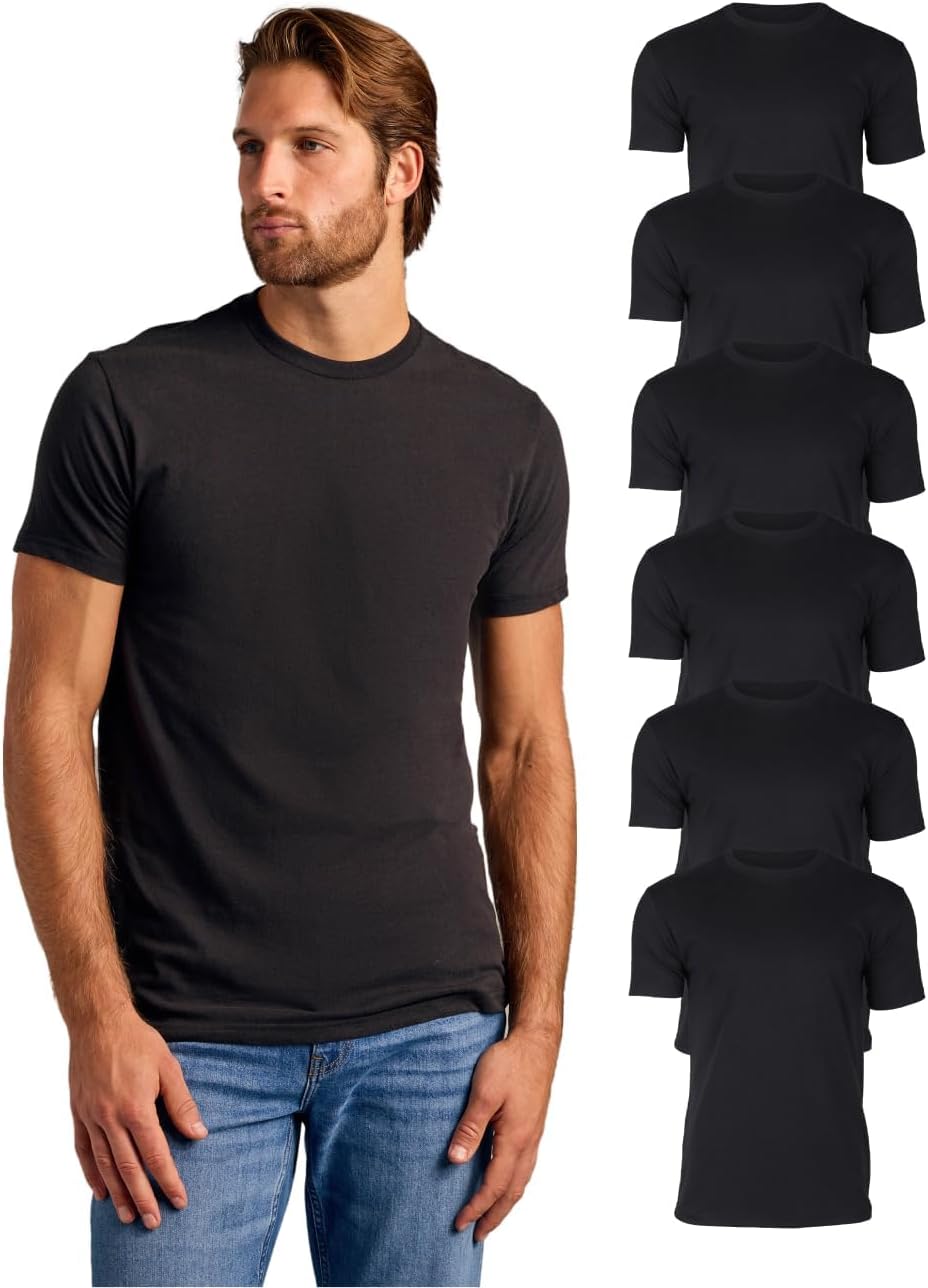 True Classic Mens T-Shirts – Short Sleeve Crew Neck T Shirts for Man, Cotton Blend Plain Novelty Men's T-Shirts