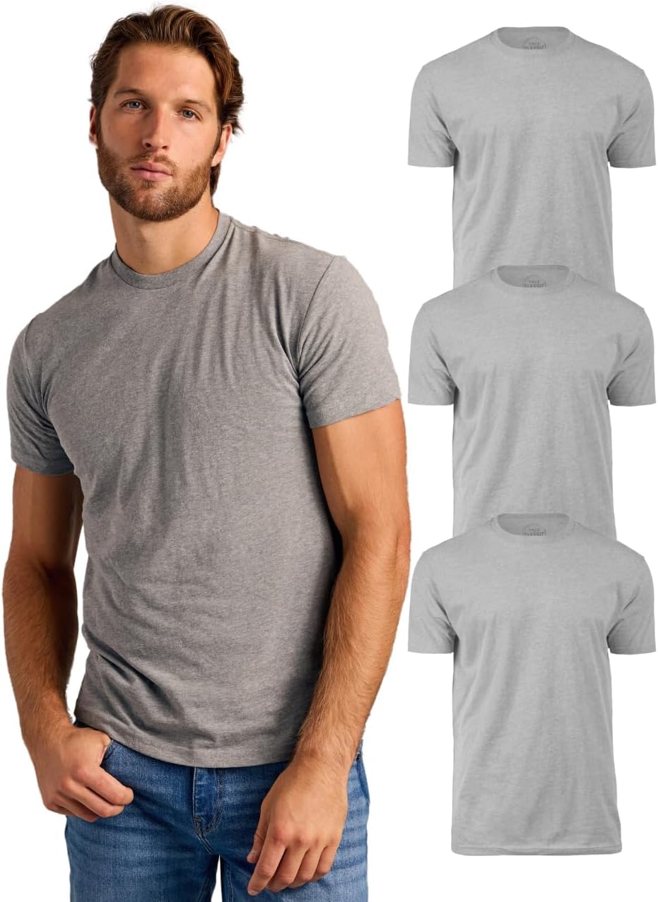 True Classic Mens T-Shirts – Short Sleeve Crew Neck T Shirts for Man, Cotton Blend Plain Novelty Men's T-Shirts