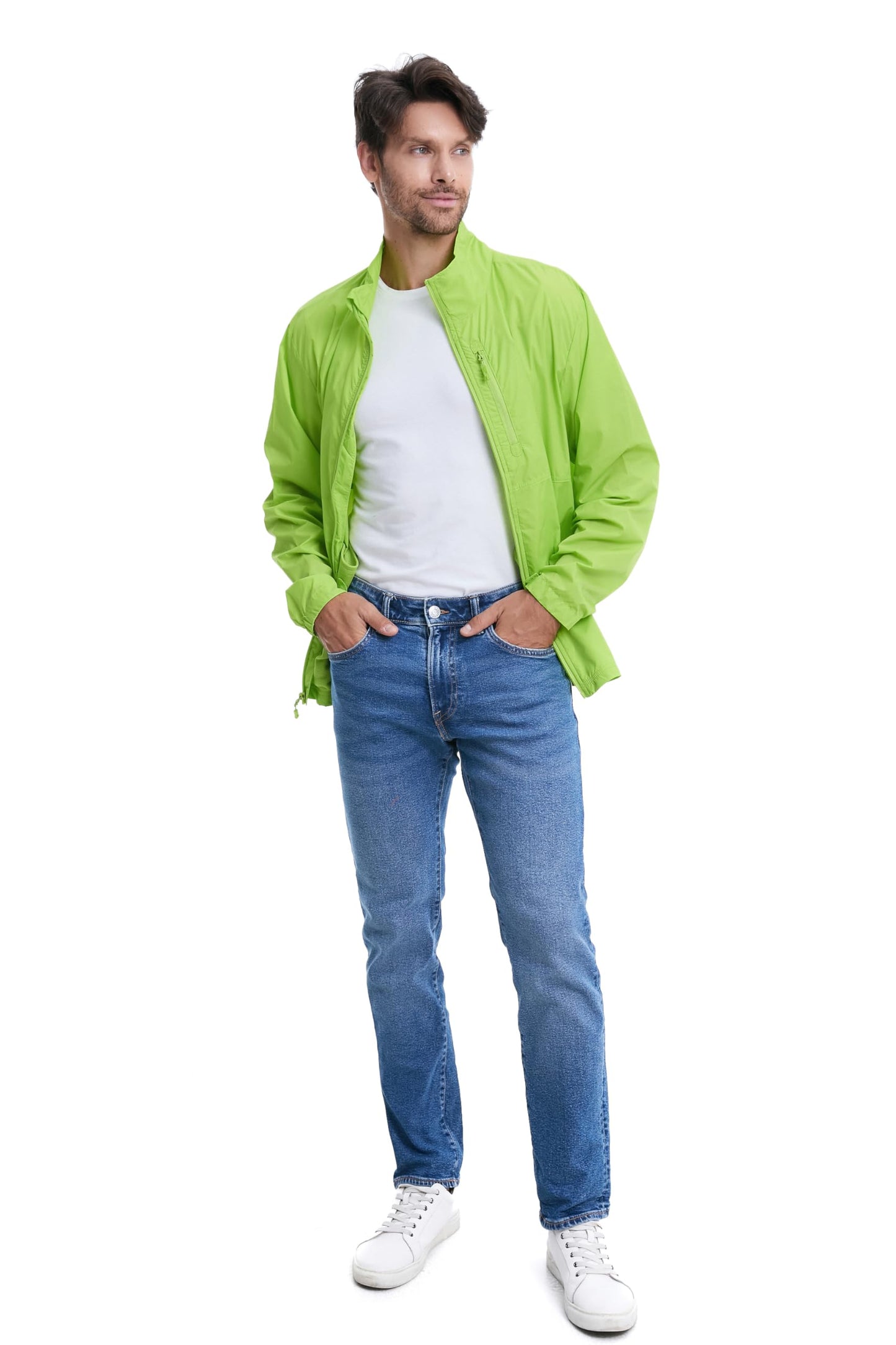 TRAILSIDE SUPPLY CO. Mens Windbreaker Jackets Lightweight Packable Jacket,Windproof and Dustproof