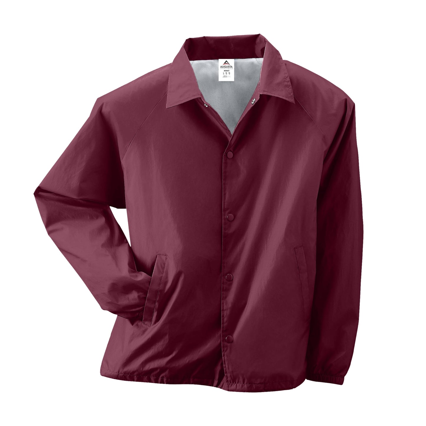 Augusta Sportswear Nylon Coach's Jacket/Lined - Rain-Ready, Water-Resistant Outerwear for Coaches & Outdoor Activities