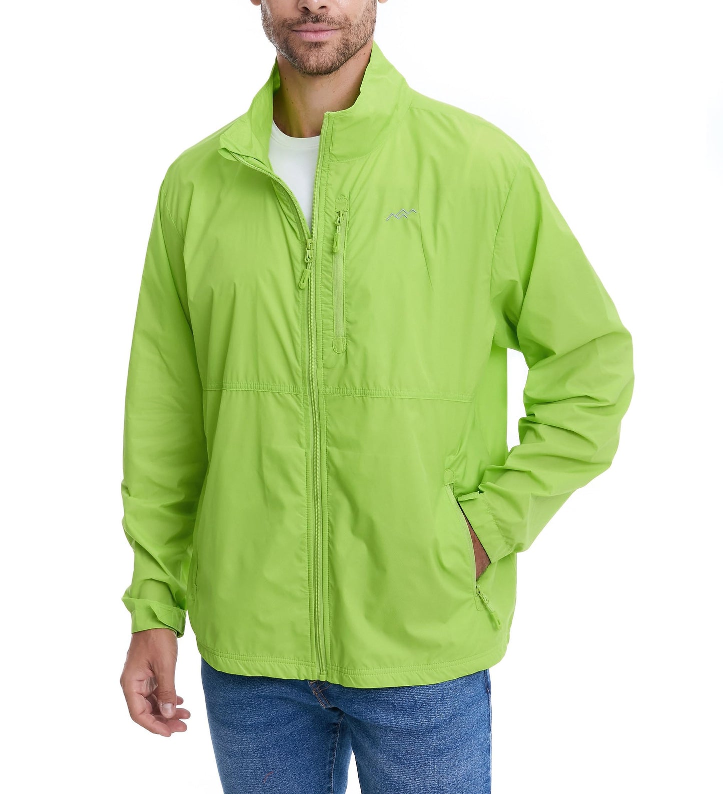 TRAILSIDE SUPPLY CO. Mens Windbreaker Jackets Lightweight Packable Jacket,Windproof and Dustproof