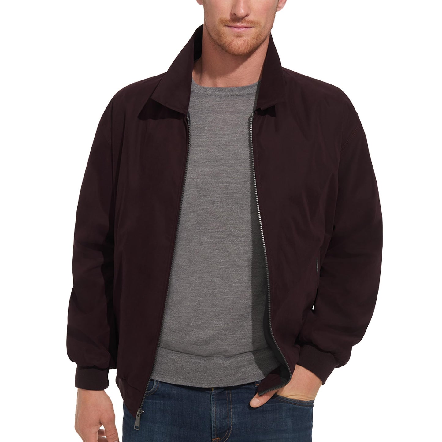 Weatherproof Men's Golf Jacket - Lightweight Windbreaker, Water-Resistant Microfiber Shell, Perfect for Golf & Casual Wear