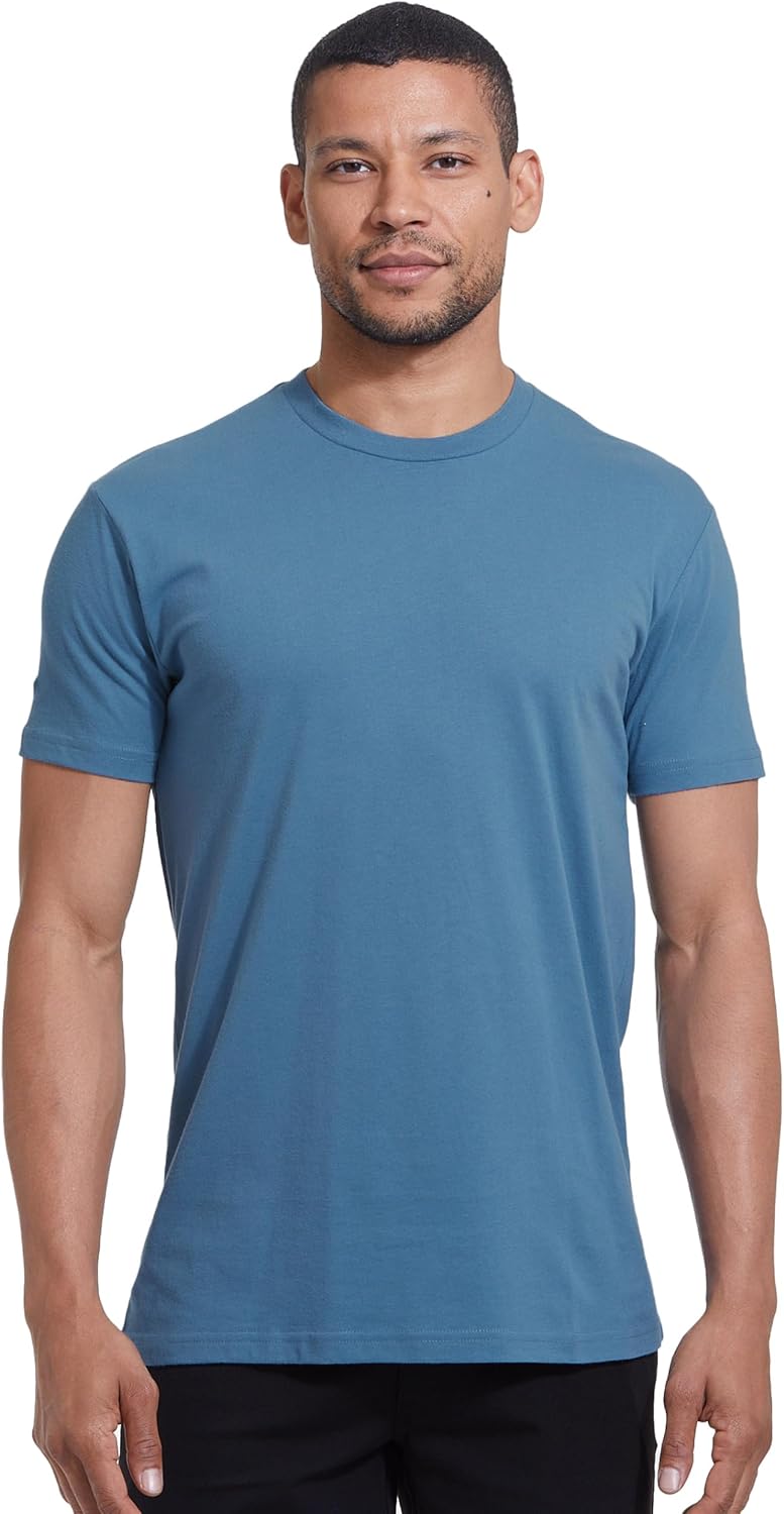 True Classic Mens T-Shirts – Short Sleeve Crew Neck T Shirts for Man, Cotton Blend Plain Novelty Men's T-Shirts