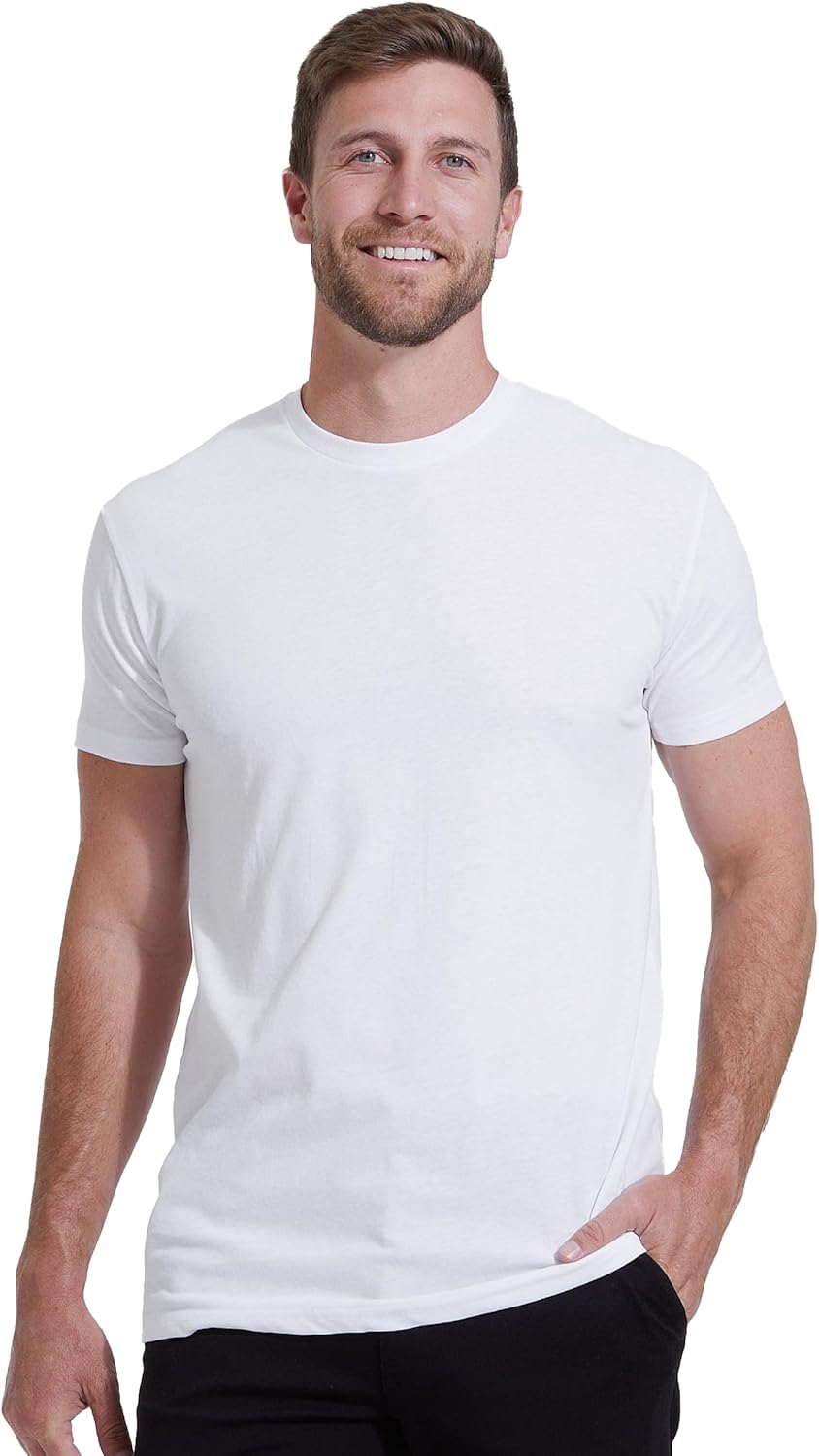True Classic Mens T-Shirts – Short Sleeve Crew Neck T Shirts for Man, Cotton Blend Plain Novelty Men's T-Shirts