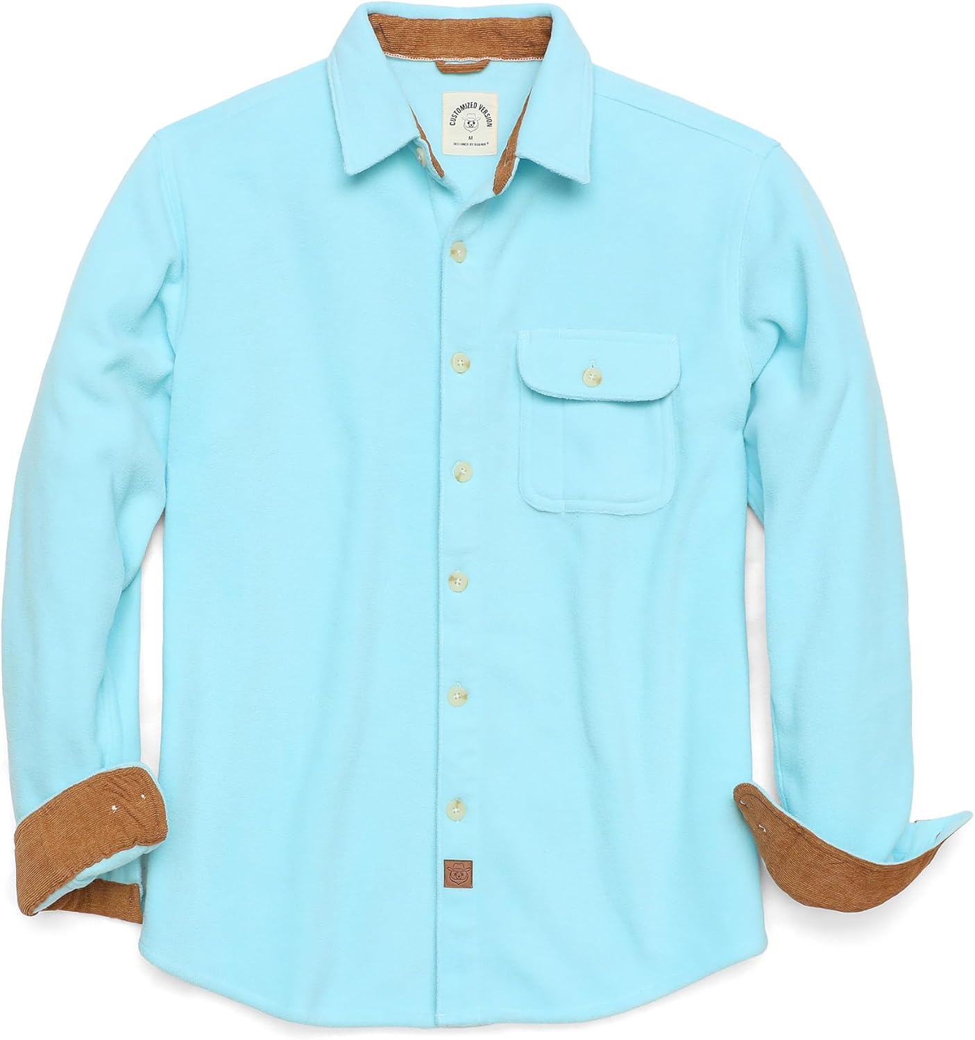 Dubinik® Mens Flannel Shirts Long Sleeve Flannel Shirt for Men Casual Button Down Brushed 100% Cotton Shirt