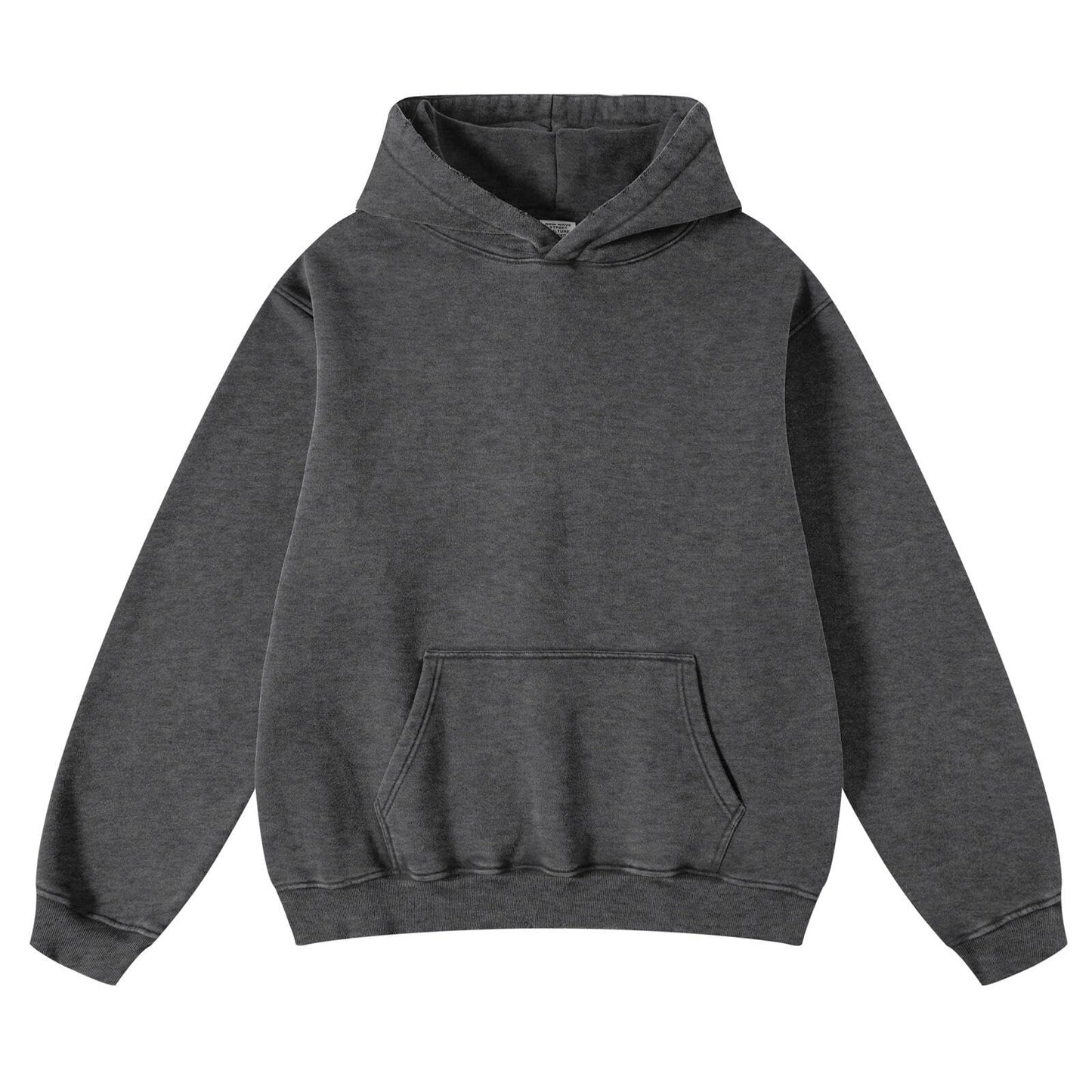 FAIABLE Mens Hoodies Oversized Unisex Acid Wash Hoodie Heavyweight Fleece Vintage Cotton Sweatshirt Men Women Streetwear