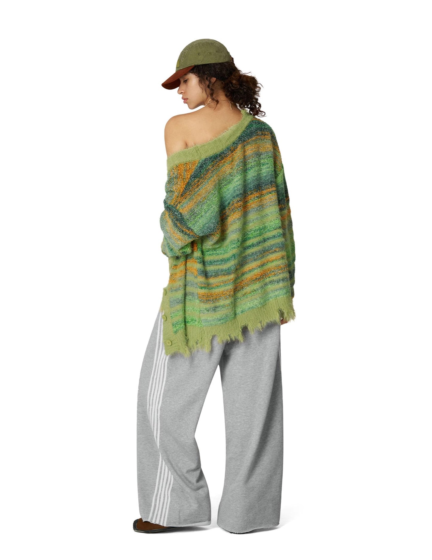 Aelfric Eden Cardigan Sweater Open Front Casual Knit Cardigans Pinstripe Fashion Sweaters Y2k 2025 Outfits