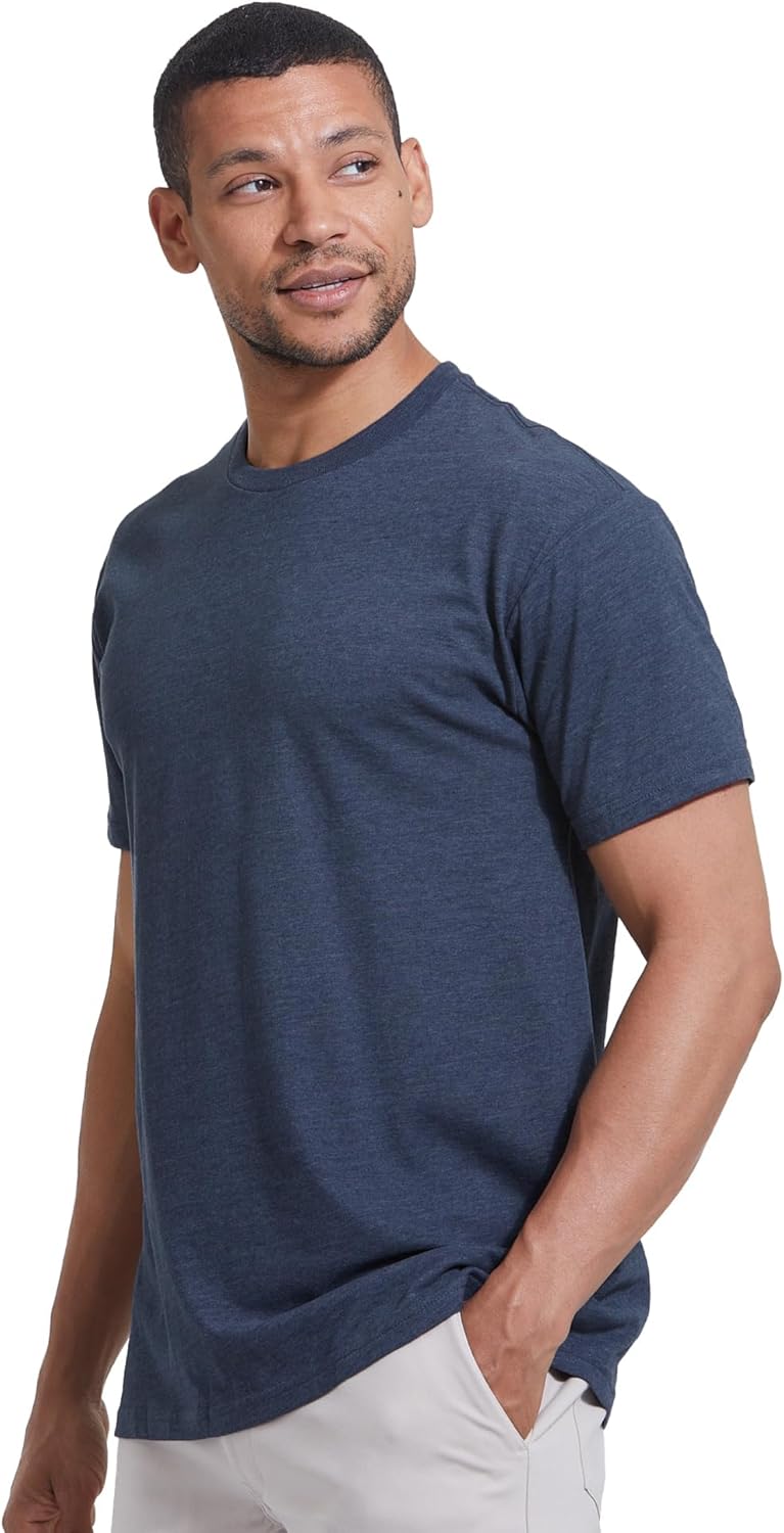 True Classic Mens T-Shirts – Short Sleeve Crew Neck T Shirts for Man, Cotton Blend Plain Novelty Men's T-Shirts