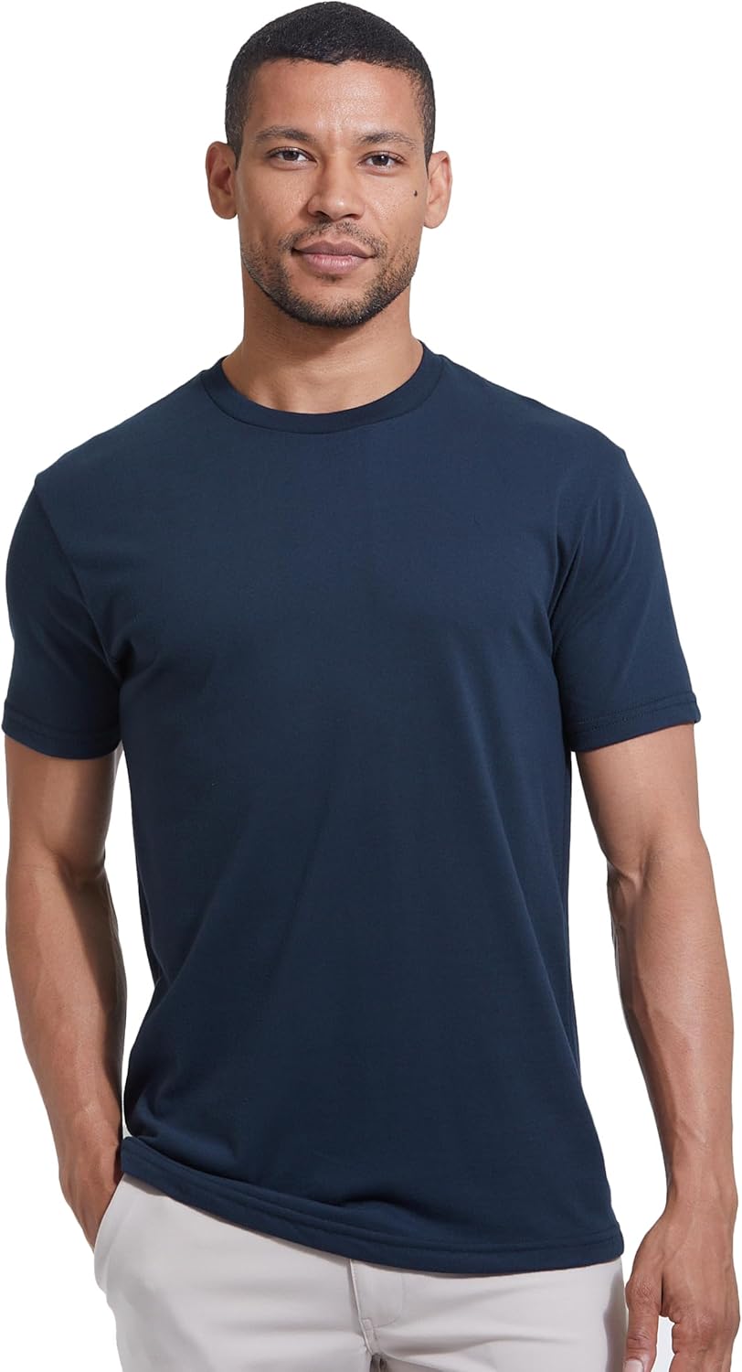 True Classic Mens T-Shirts – Short Sleeve Crew Neck T Shirts for Man, Cotton Blend Plain Novelty Men's T-Shirts