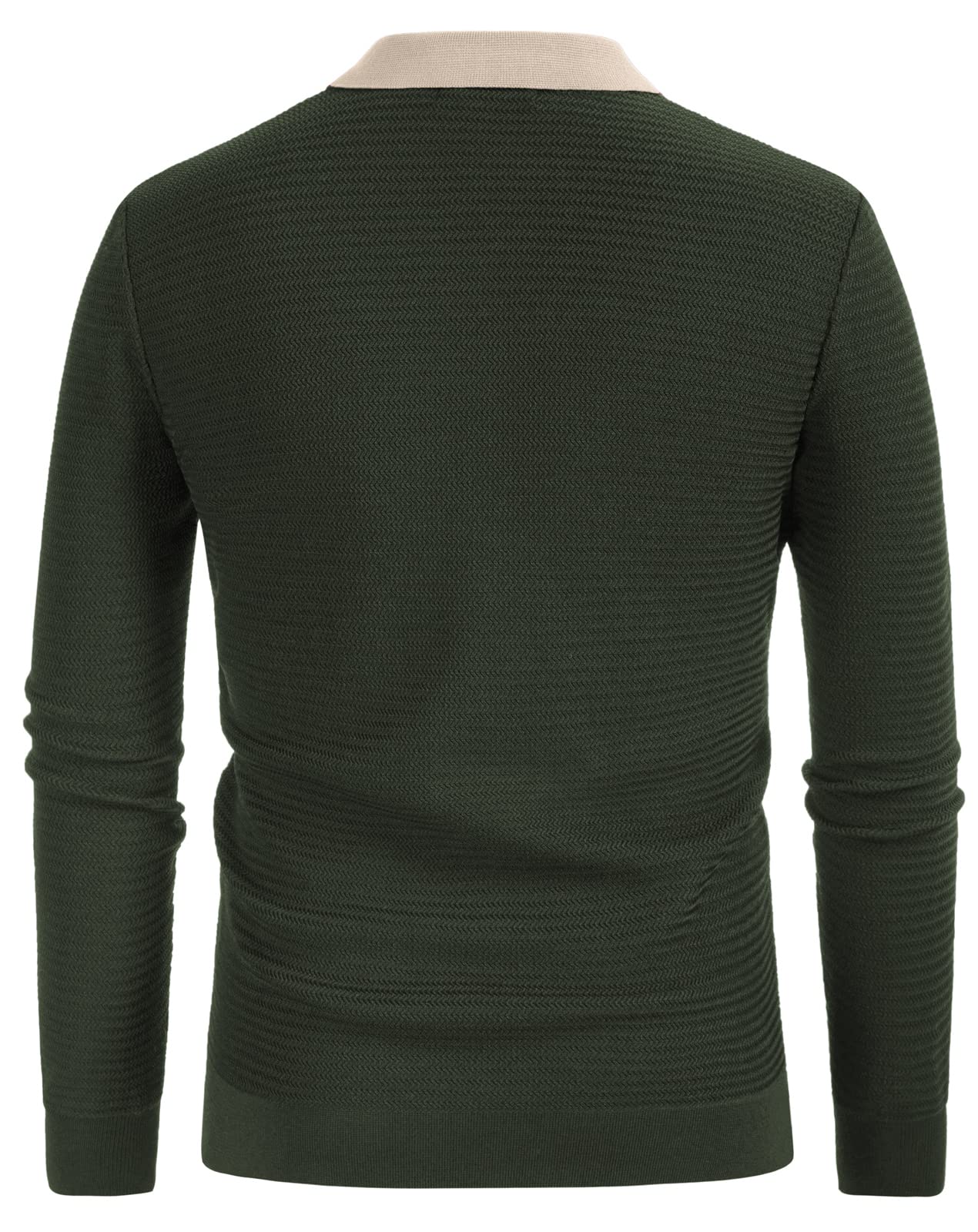 PJ PAUL JONES Men‘s Button Down Polo Shirts Striped Knitted Cardigan Sweaters