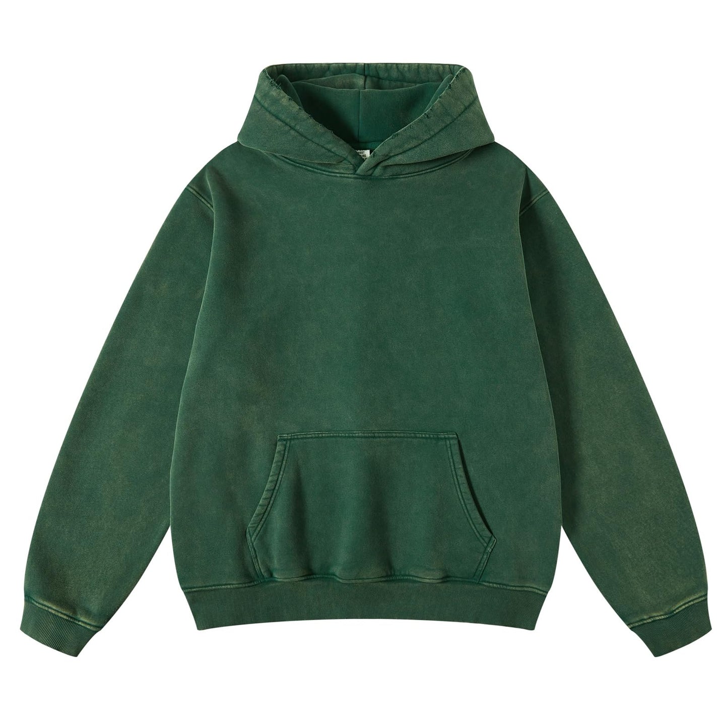 FAIABLE Mens Hoodies Oversized Unisex Acid Wash Hoodie Heavyweight Fleece Vintage Cotton Sweatshirt Men Women Streetwear