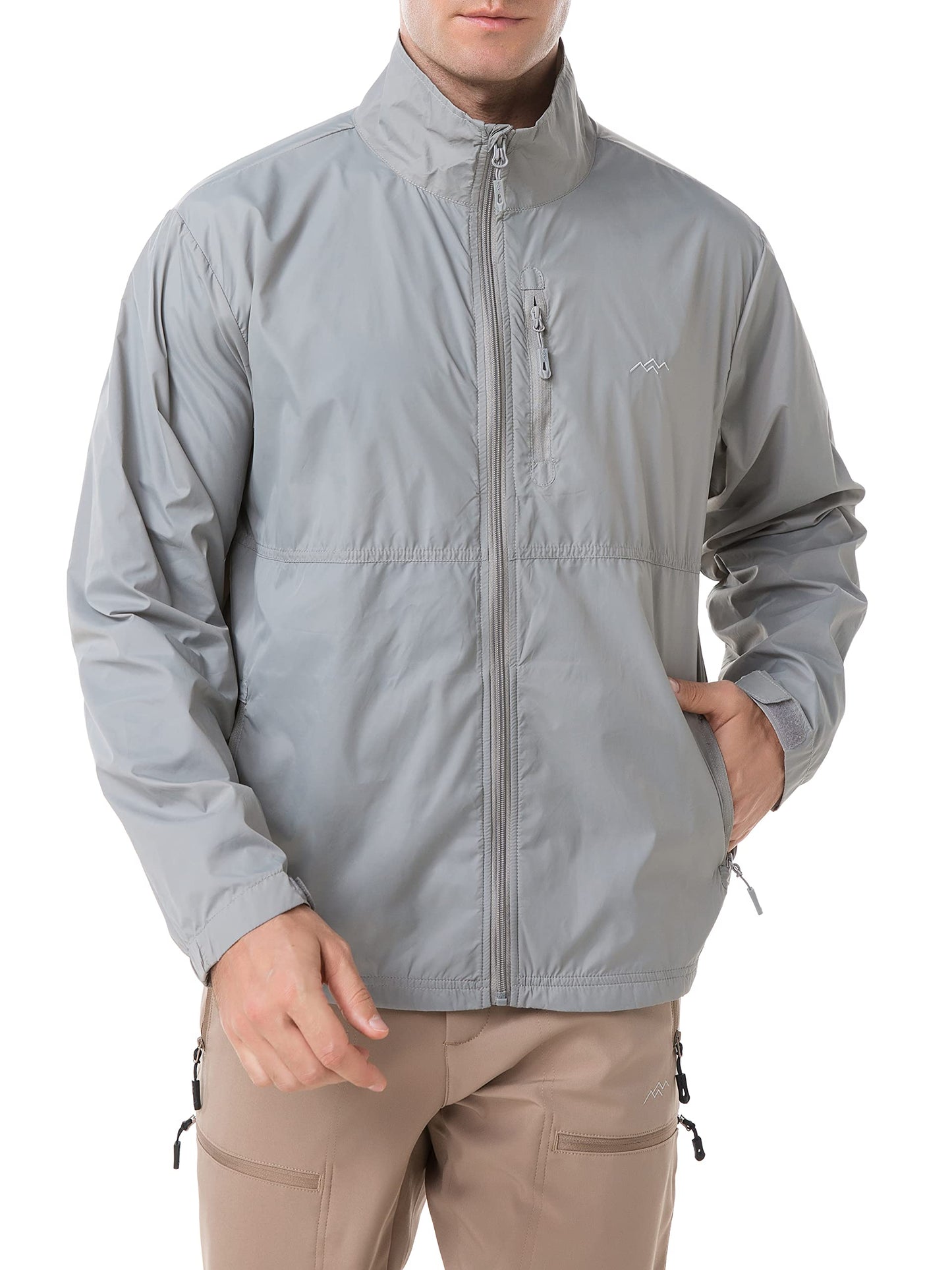 TRAILSIDE SUPPLY CO. Mens Windbreaker Jackets Lightweight Packable Jacket,Windproof and Dustproof