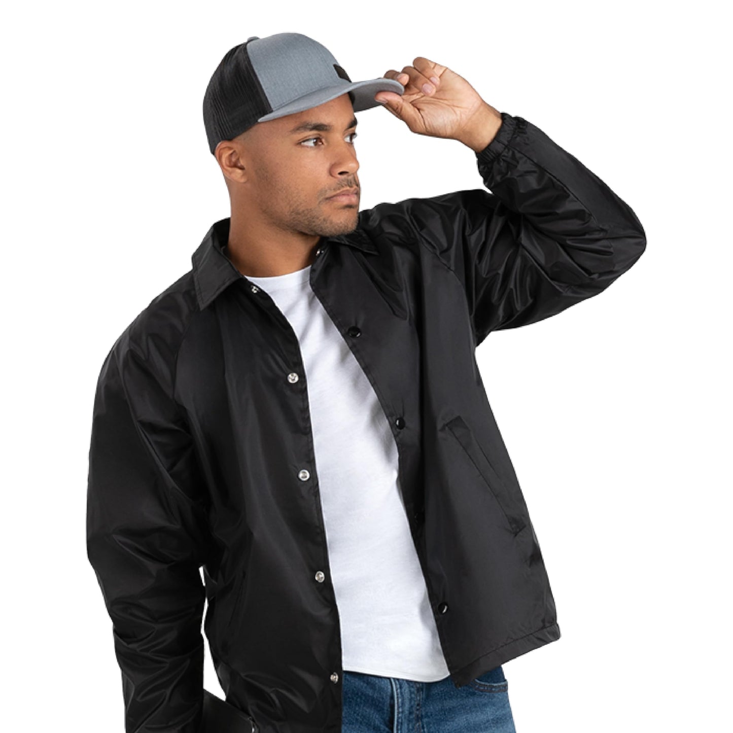 Augusta Sportswear Nylon Coach's Jacket/Lined - Rain-Ready, Water-Resistant Outerwear for Coaches & Outdoor Activities