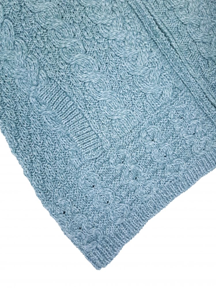 Aran Crafts Irish Women's Double Collar Zip Cardigan (100% Merino Wool)