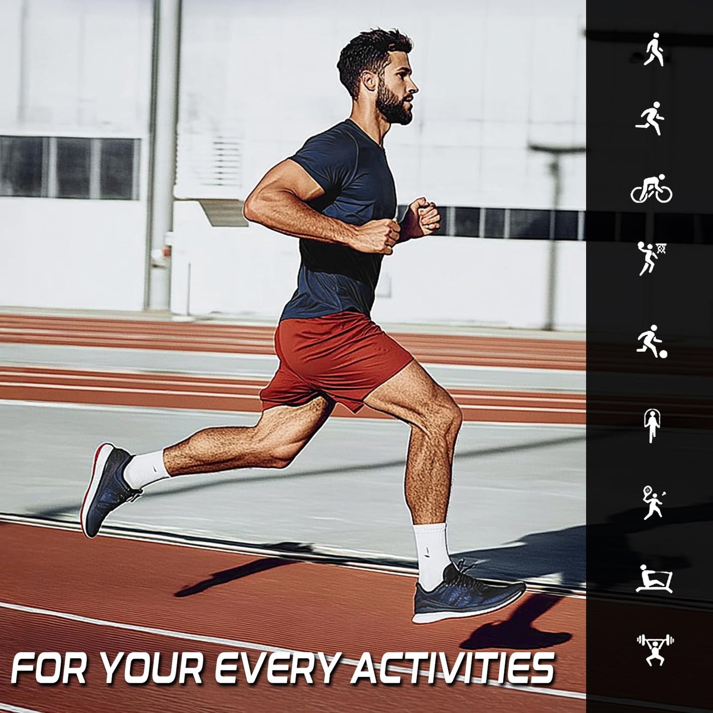 Men's Cooling Workout Shirts Bamboo Viscose Anti Odor Moisture Wicking Athletic Short Sleeve Lightweight Loose Gym Tee