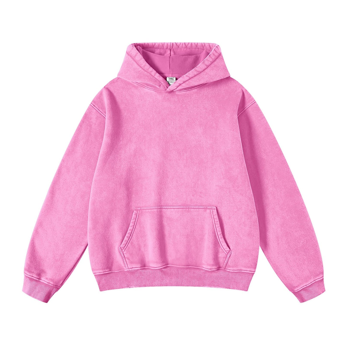 FAIABLE Mens Hoodies Oversized Unisex Acid Wash Hoodie Heavyweight Fleece Vintage Cotton Sweatshirt Men Women Streetwear
