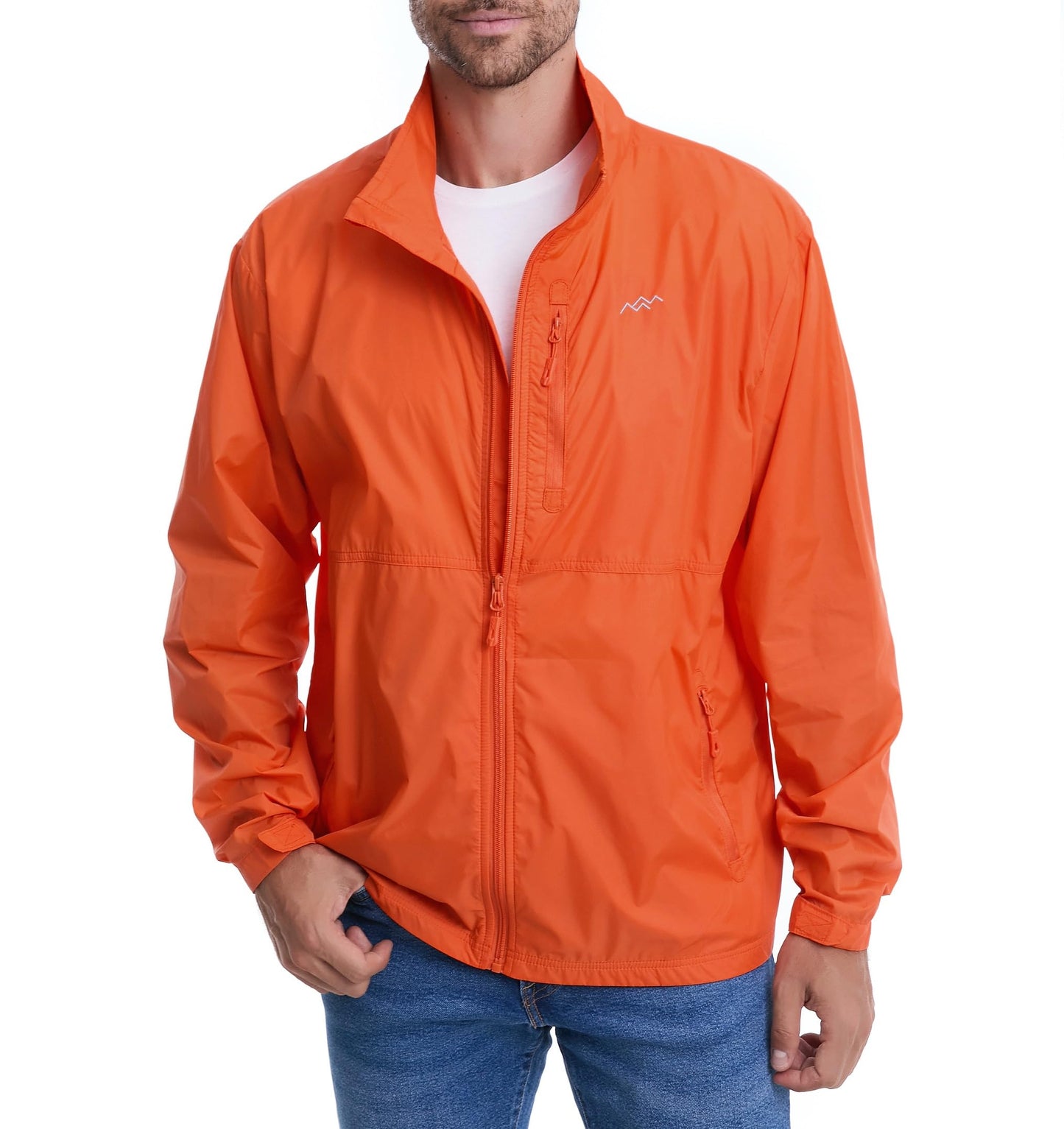 TRAILSIDE SUPPLY CO. Mens Windbreaker Jackets Lightweight Packable Jacket,Windproof and Dustproof