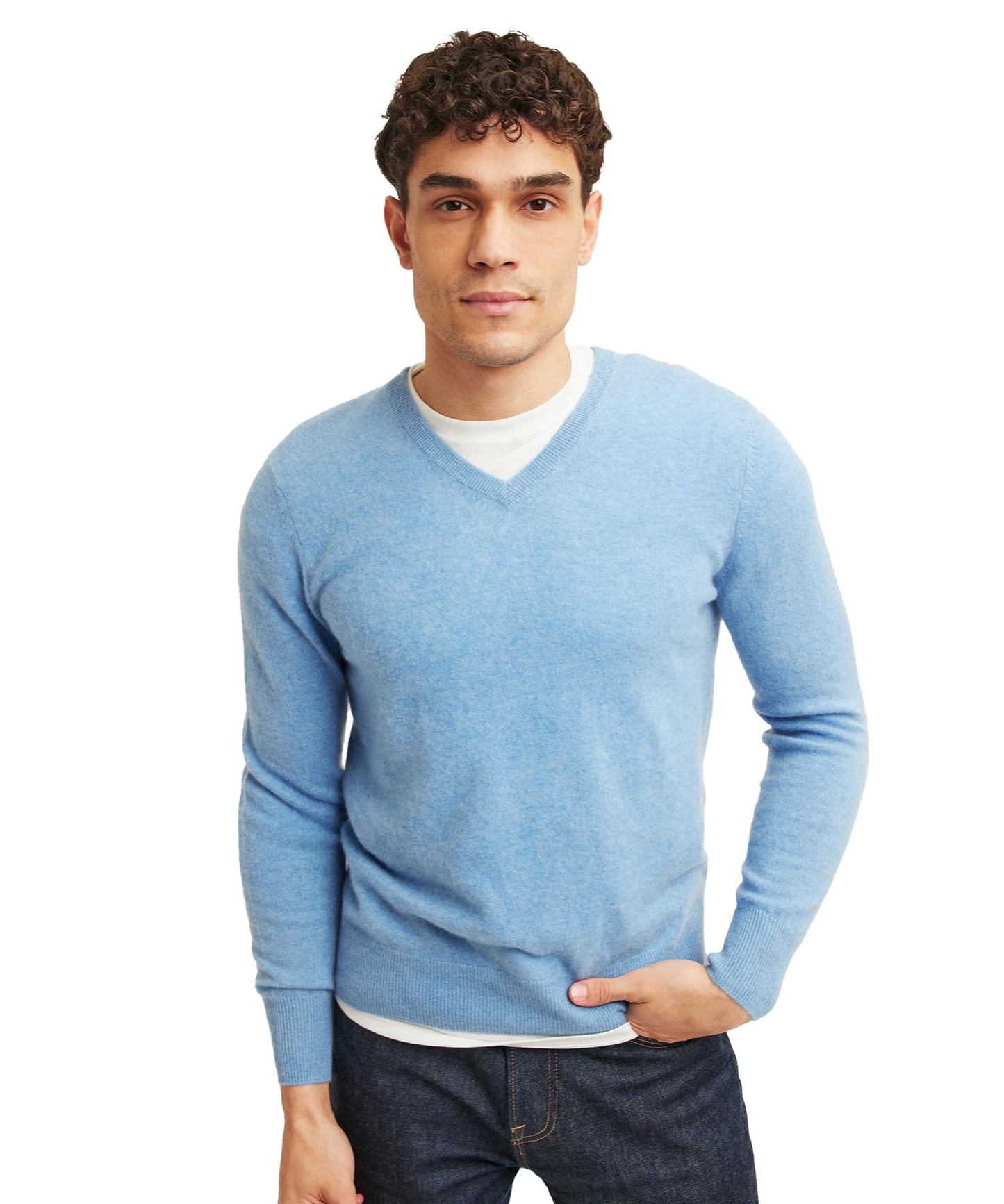 Men's Cashmere V-Neck