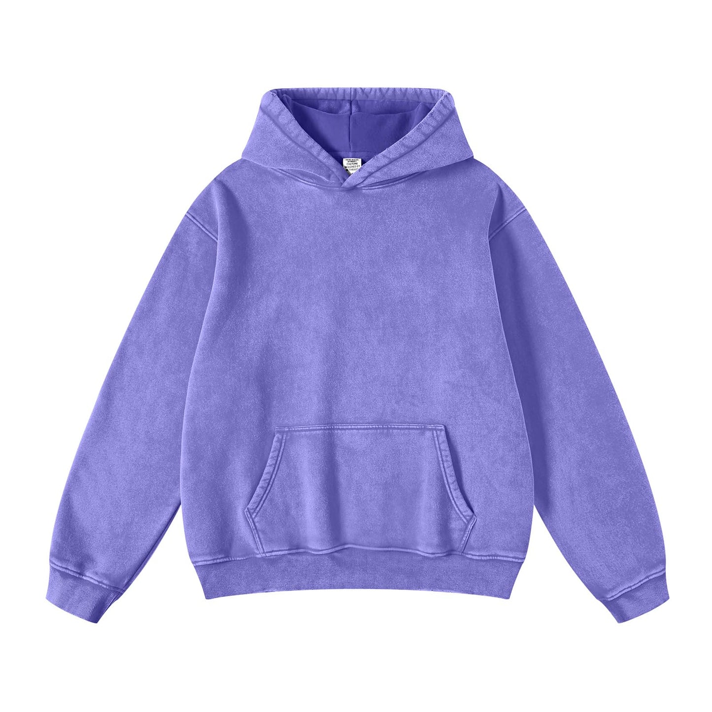 FAIABLE Mens Hoodies Oversized Unisex Acid Wash Hoodie Heavyweight Fleece Vintage Cotton Sweatshirt Men Women Streetwear