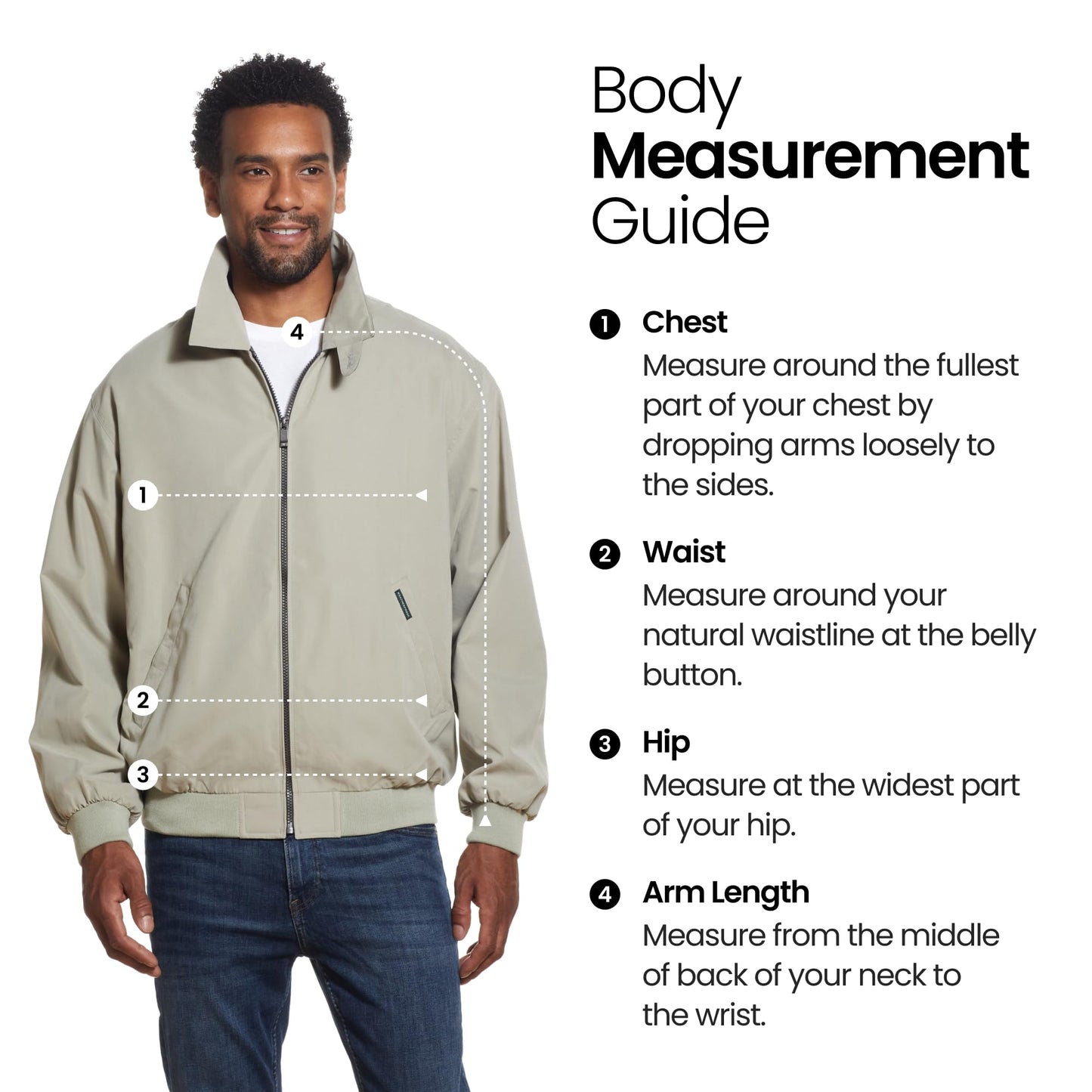 Weatherproof Men's Golf Jacket - Lightweight Windbreaker, Water-Resistant Microfiber Shell, Perfect for Golf & Casual Wear