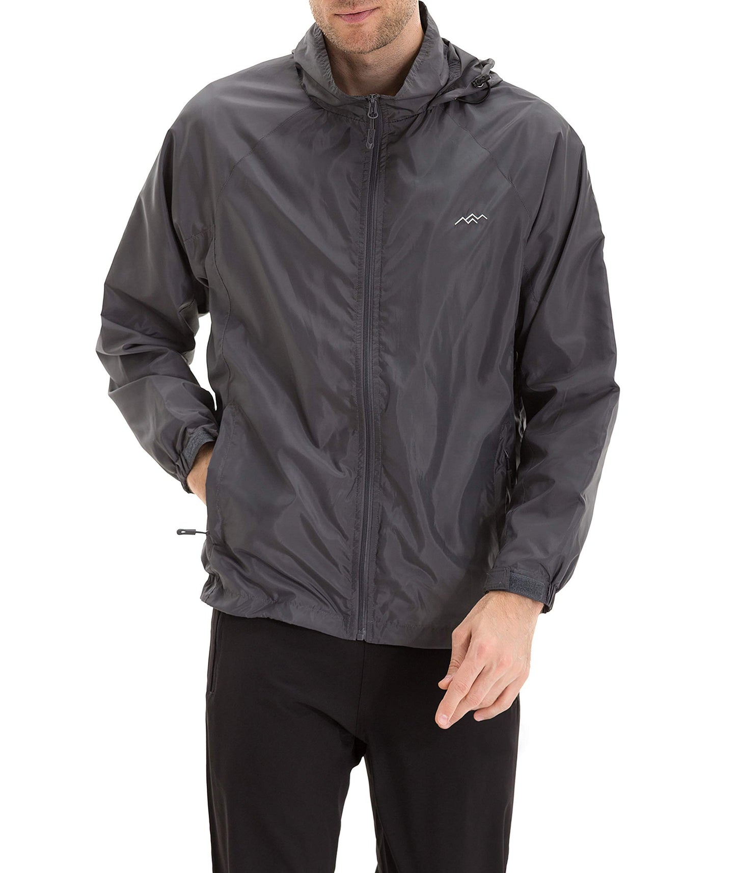 TRAILSIDE SUPPLY CO. Mens Windbreaker Jackets Lightweight Packable Jacket,Windproof and Dustproof