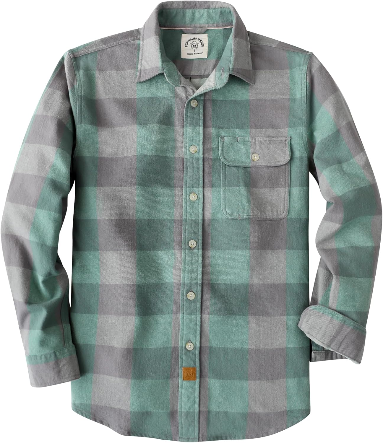 Dubinik®Mens Flannel Shirts Long Sleeve Flannel Shirt for Men Warm Casual Soft Cotton Button Down Plaid Mens Flannel Shirt