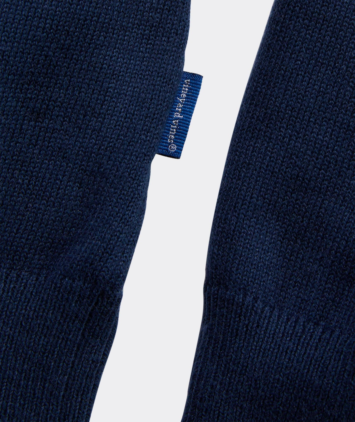 vineyard vines Men's Boathouse Tipped Quarter-Zip Sweater