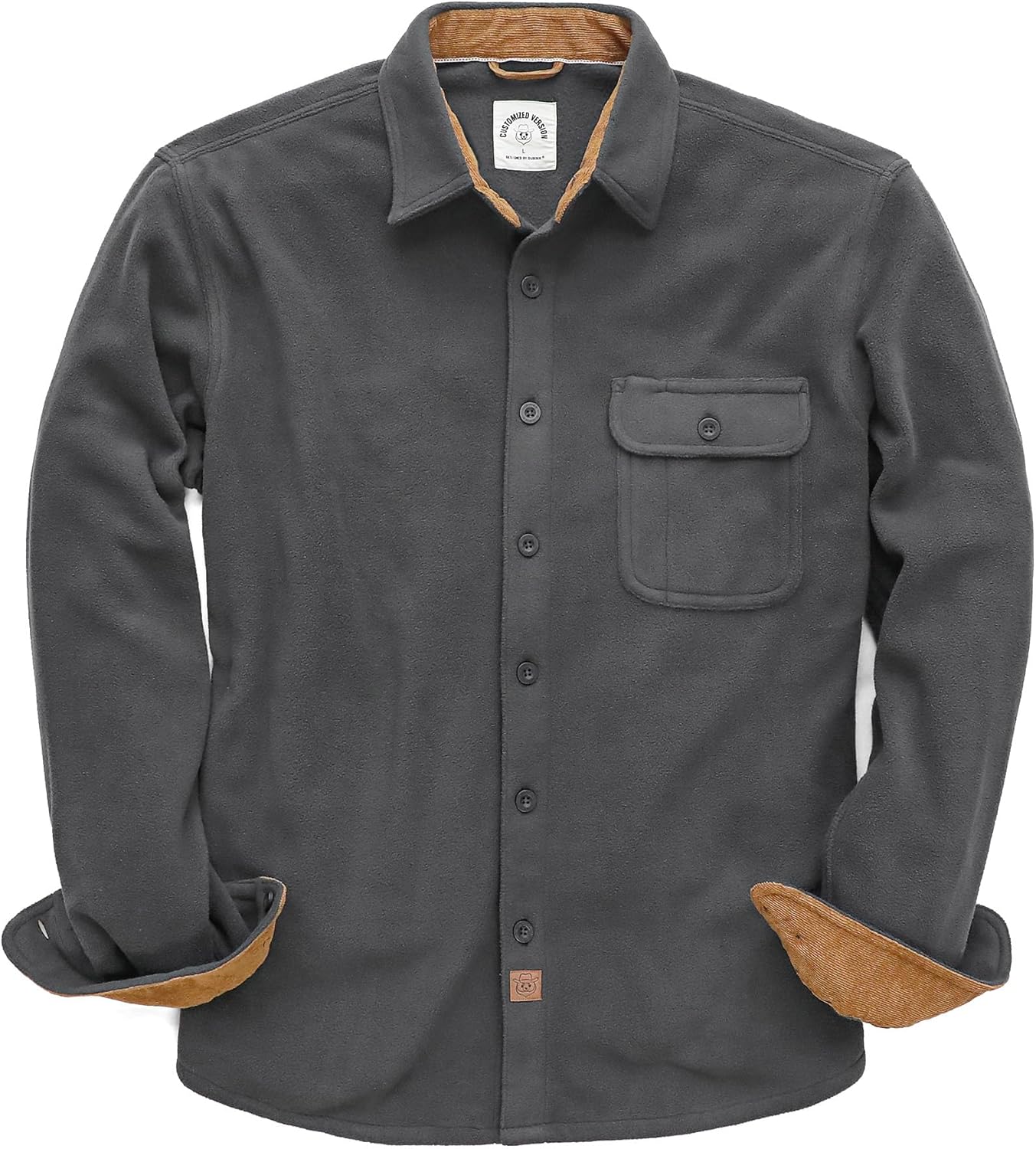 Dubinik® Mens Flannel Shirts Long Sleeve Flannel Shirt for Men Casual Button Down Brushed 100% Cotton Shirt