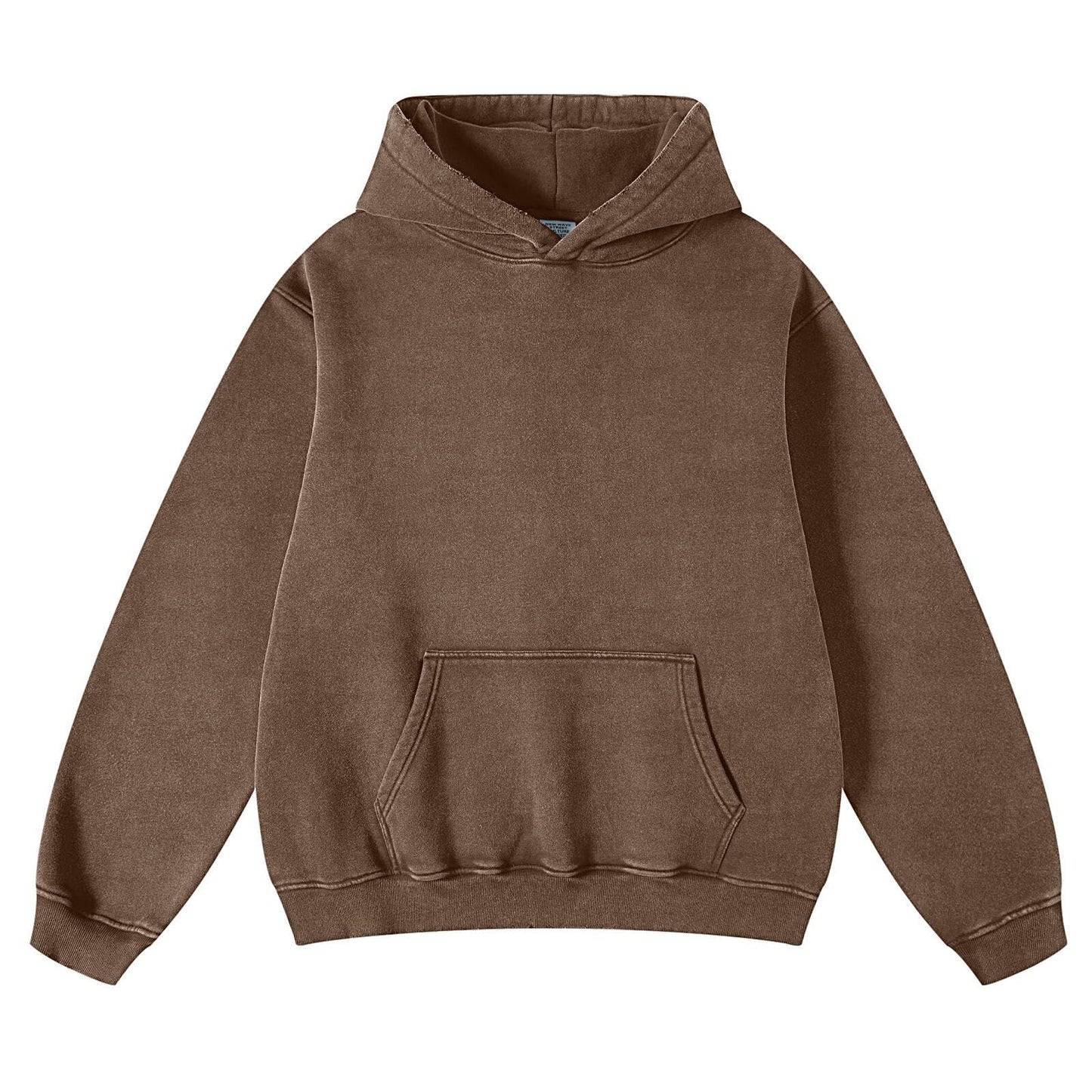 FAIABLE Mens Hoodies Oversized Unisex Acid Wash Hoodie Heavyweight Fleece Vintage Cotton Sweatshirt Men Women Streetwear