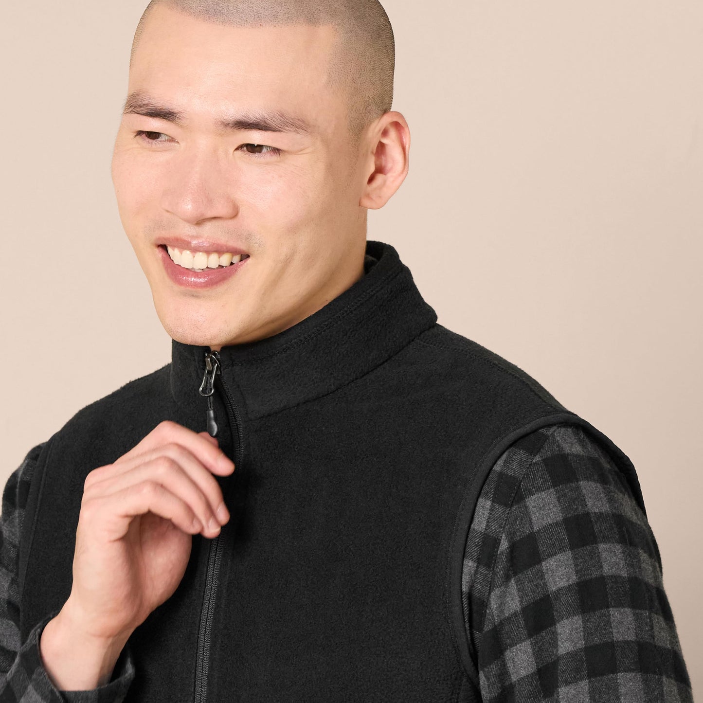 Amazon Essentials Men's Full-Zip Polar Fleece Vest (Available in Big & Tall)