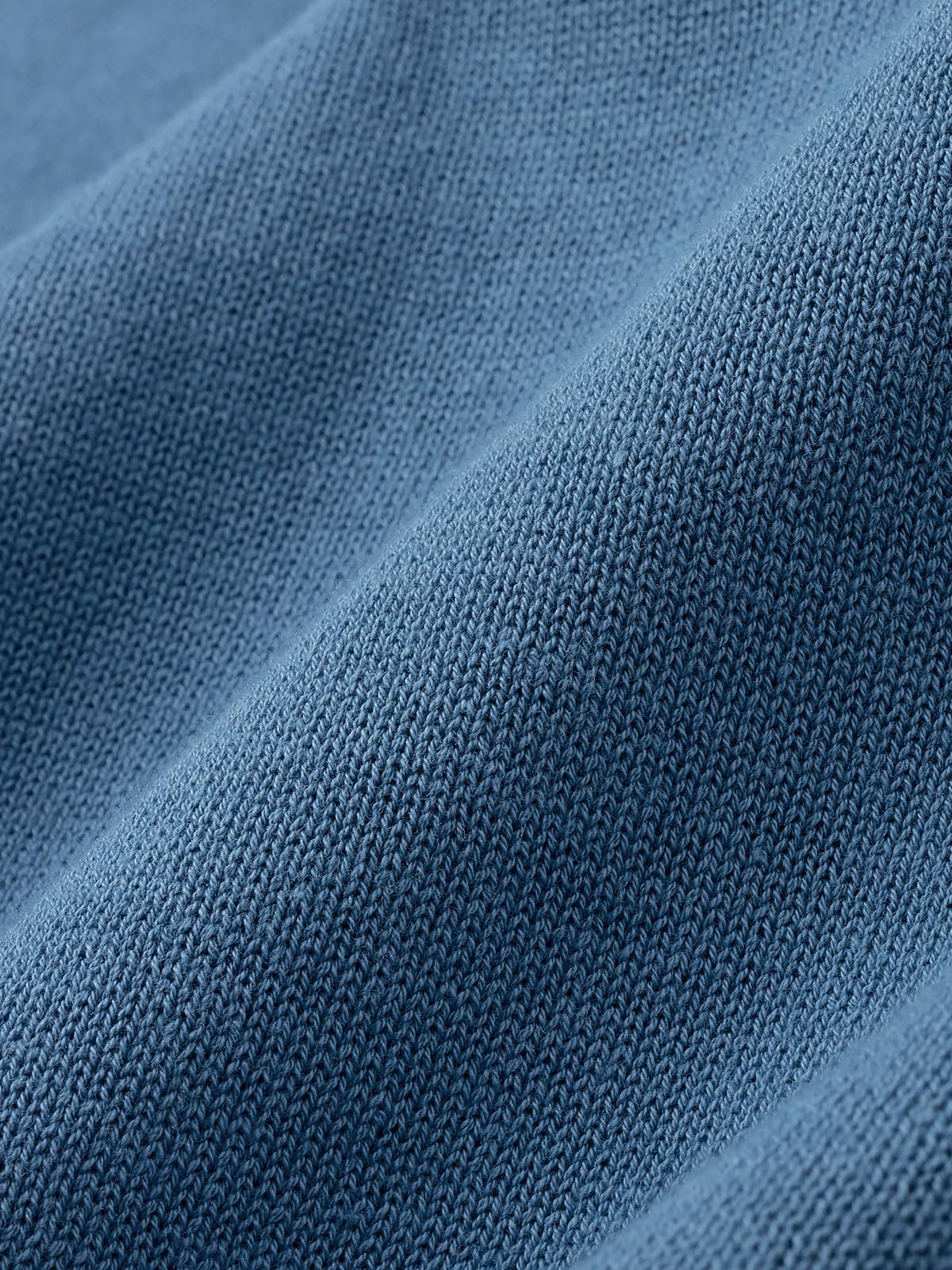 Pure BCI Cotton Lightweight Sweater for Men Crewneck T-Shirts Casual Long Sleeve Knit Pullover Fall Spring