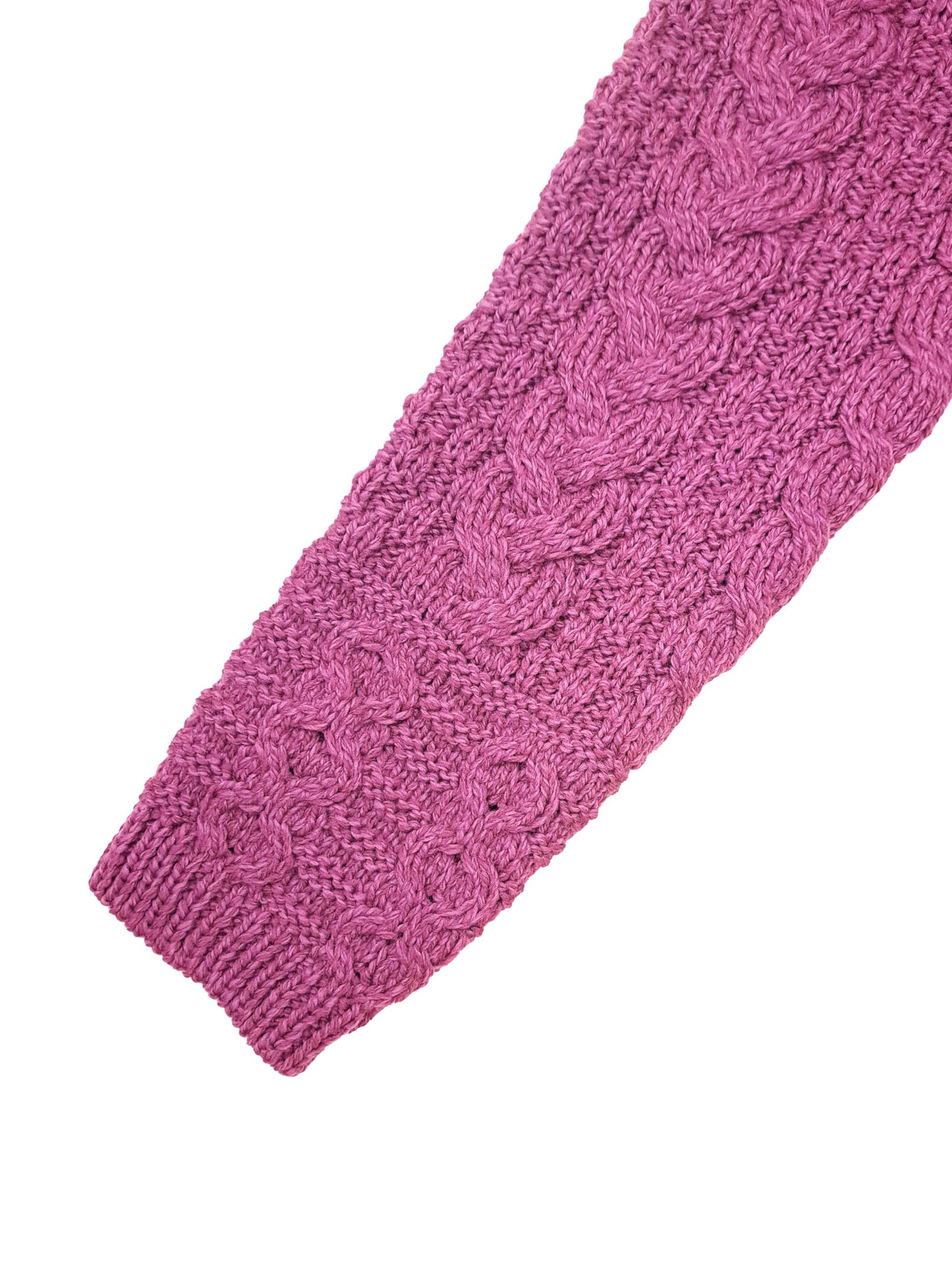 Aran Crafts Irish Women's Double Collar Zip Cardigan (100% Merino Wool)