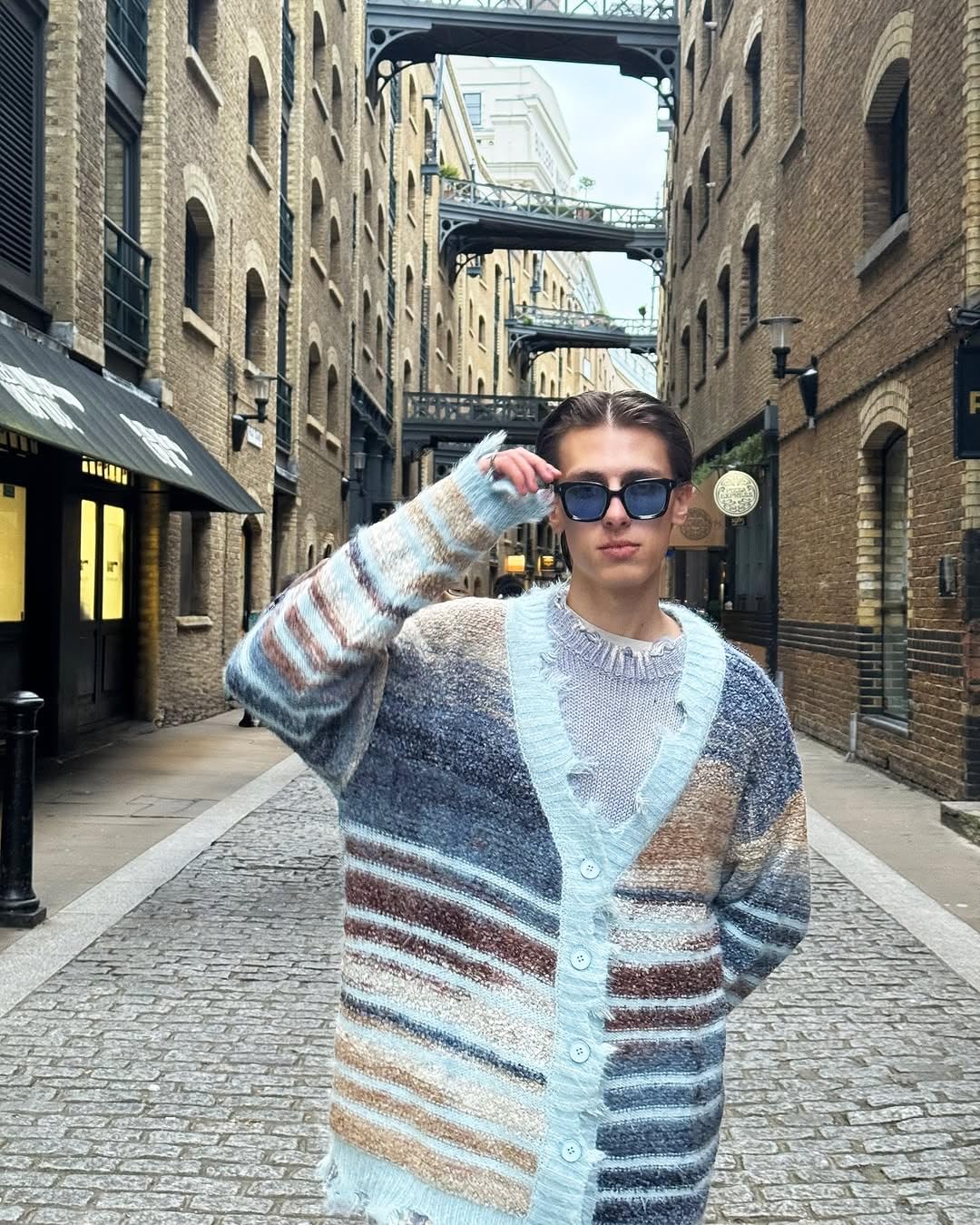 Aelfric Eden Cardigan Sweater Open Front Casual Knit Cardigans Pinstripe Fashion Sweaters Y2k 2025 Outfits