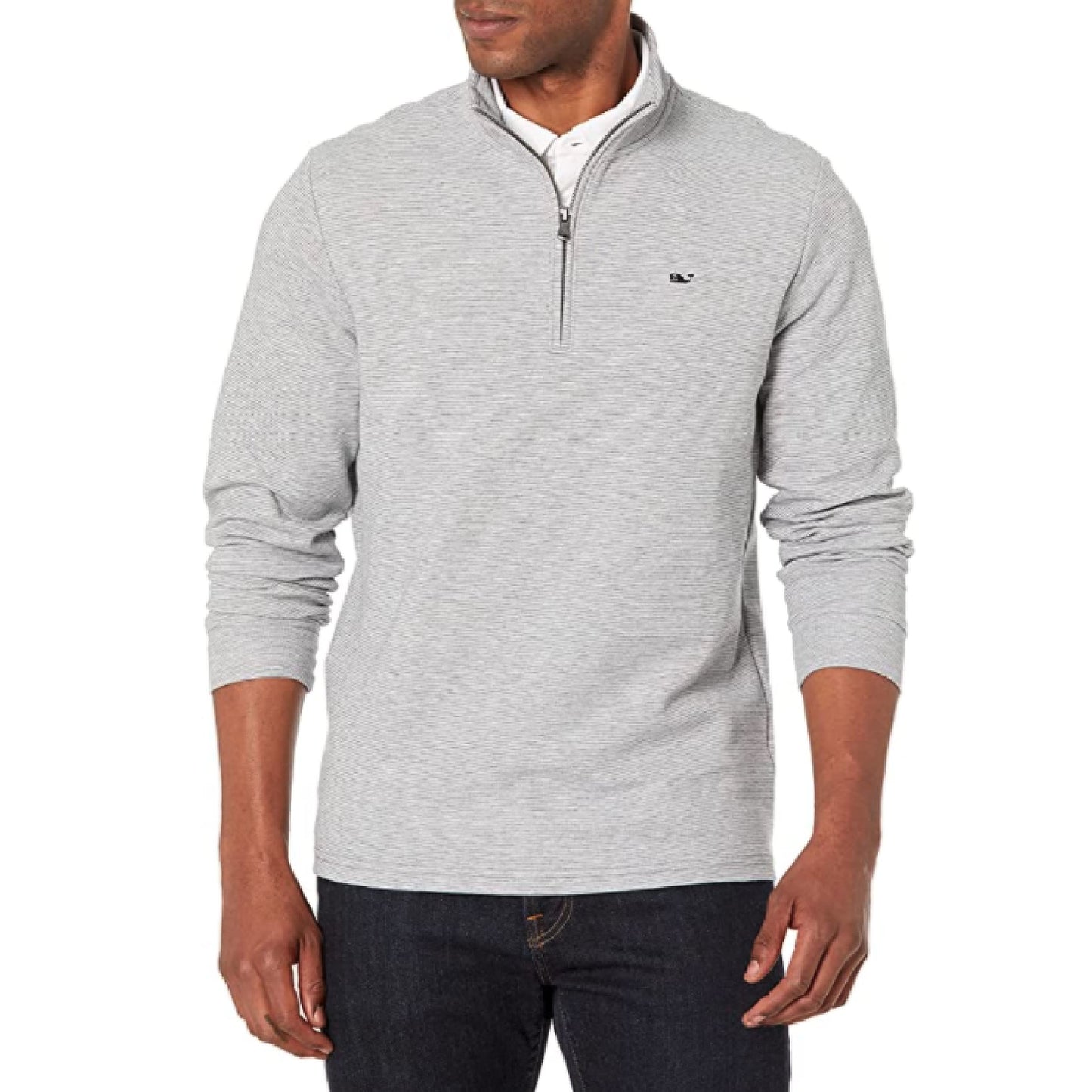 vineyard vines Men's Saltwater Quarter-Zip Pullover Sweater
