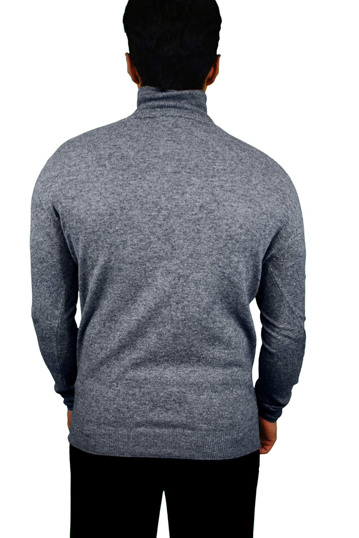 Cashmere Boutique 100% Pure Cashmere Turtleneck Sweater Men - Pullover, Slim Fit, Soft and Warm Long Sleeve Sweater