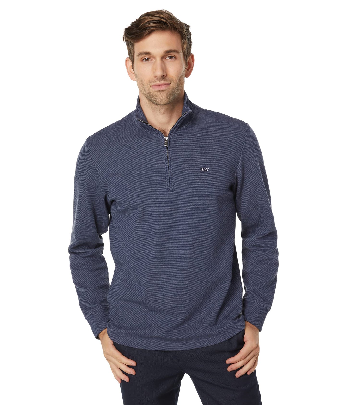 vineyard vines Men's Saltwater Quarter-Zip Pullover Sweater
