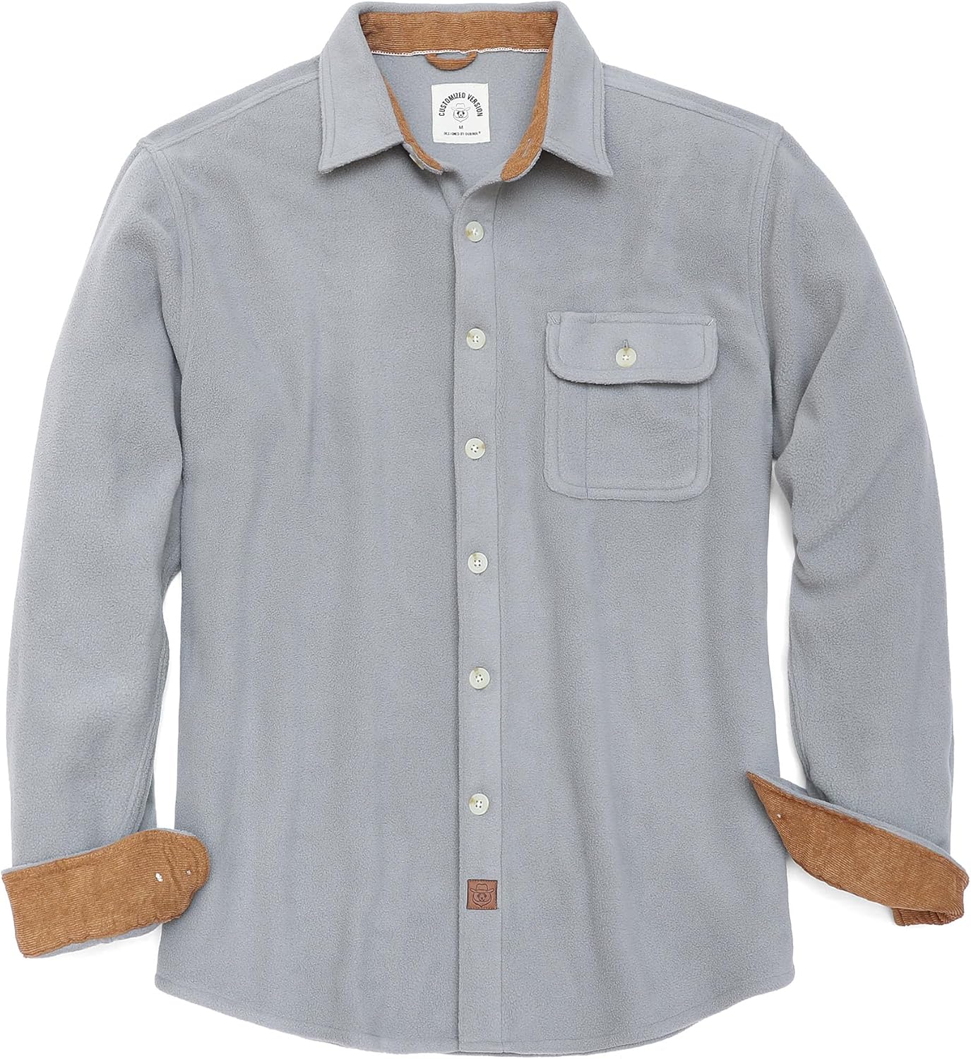 Dubinik® Mens Flannel Shirts Long Sleeve Flannel Shirt for Men Casual Button Down Brushed 100% Cotton Shirt
