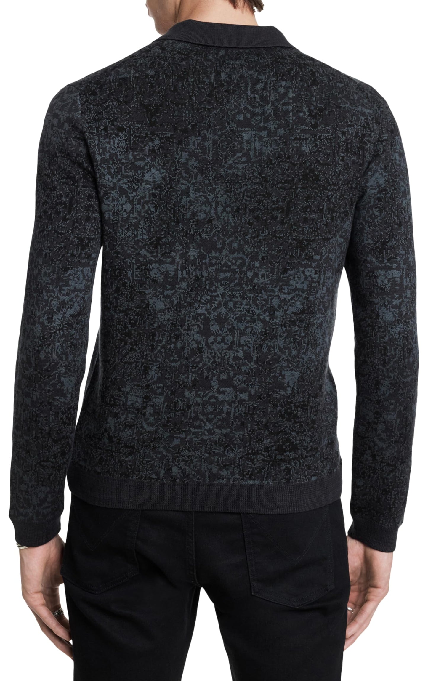 John Varvatos Men's Oliver Polo Sweater