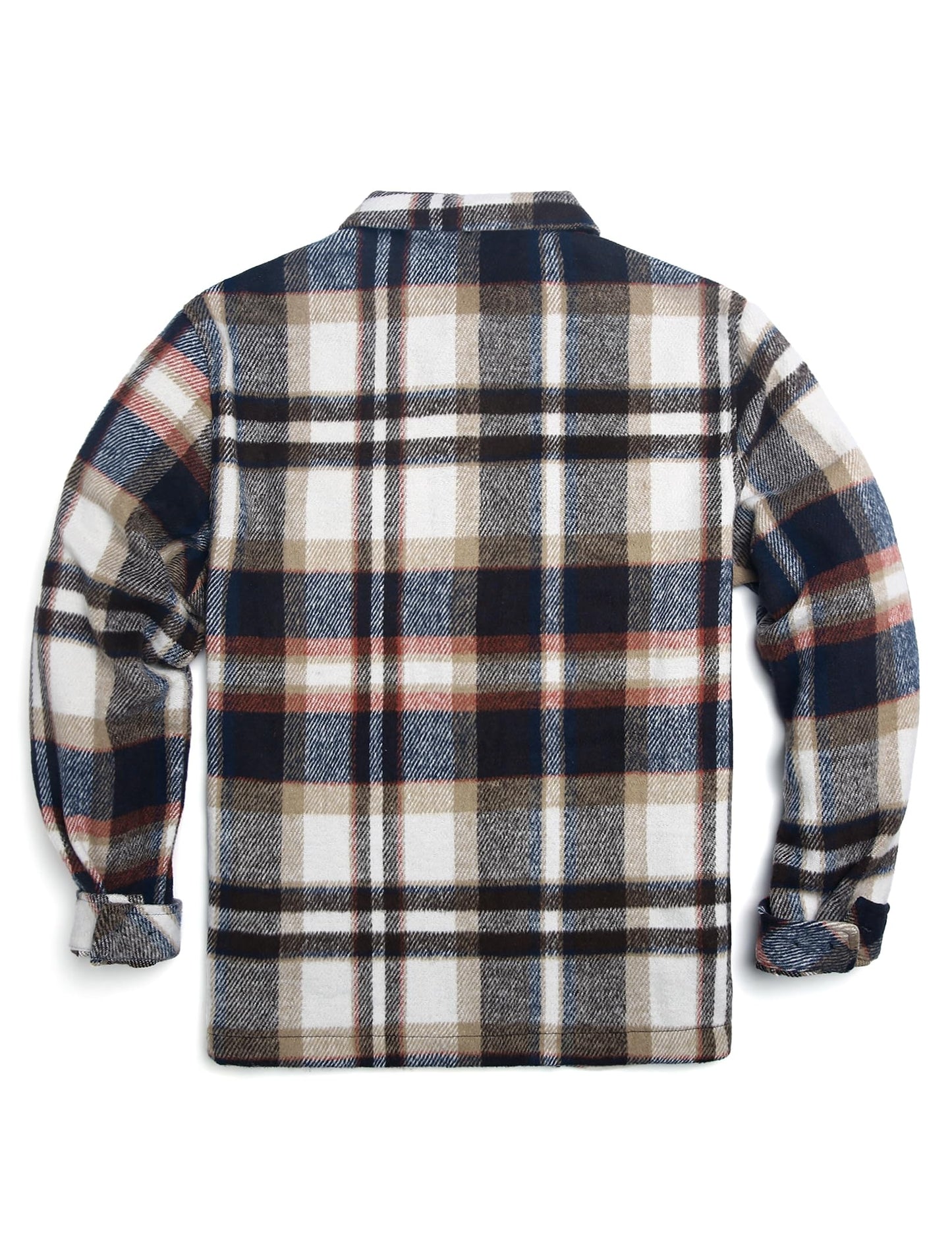 COOFANDY Men's Flannel Jacket Long Sleeve Plaid Shirt Jackets Button Down Fleece Shacket Casual Fall Soft Outwear