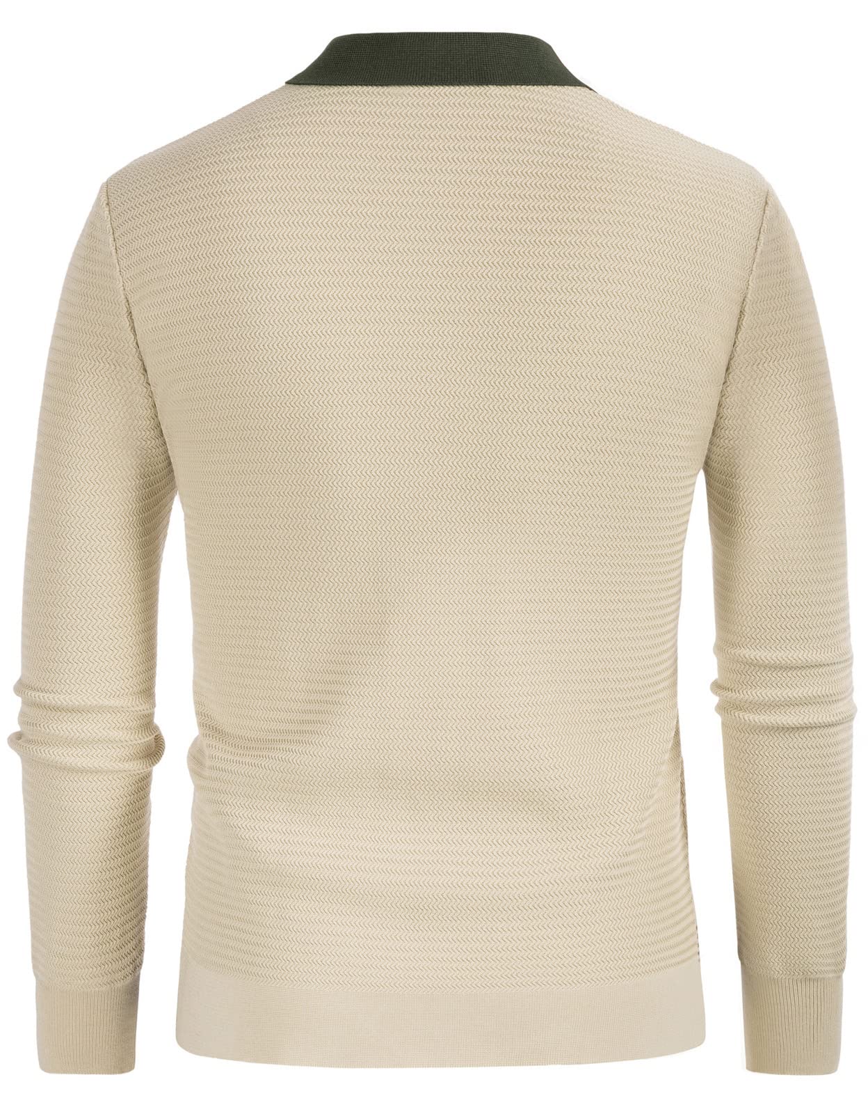 PJ PAUL JONES Men‘s Button Down Polo Shirts Striped Knitted Cardigan Sweaters