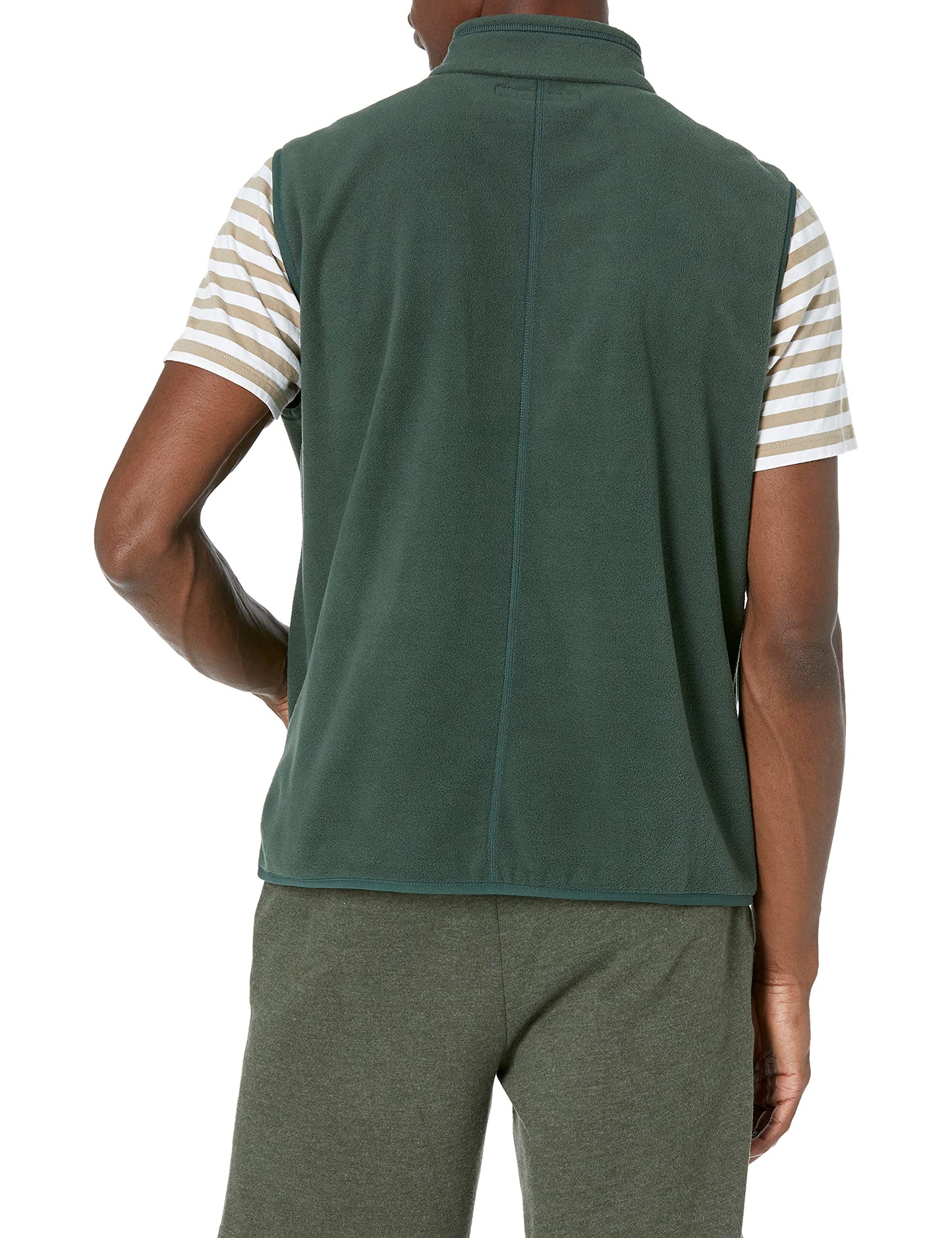 Amazon Essentials Men's Full-Zip Polar Fleece Vest (Available in Big & Tall)
